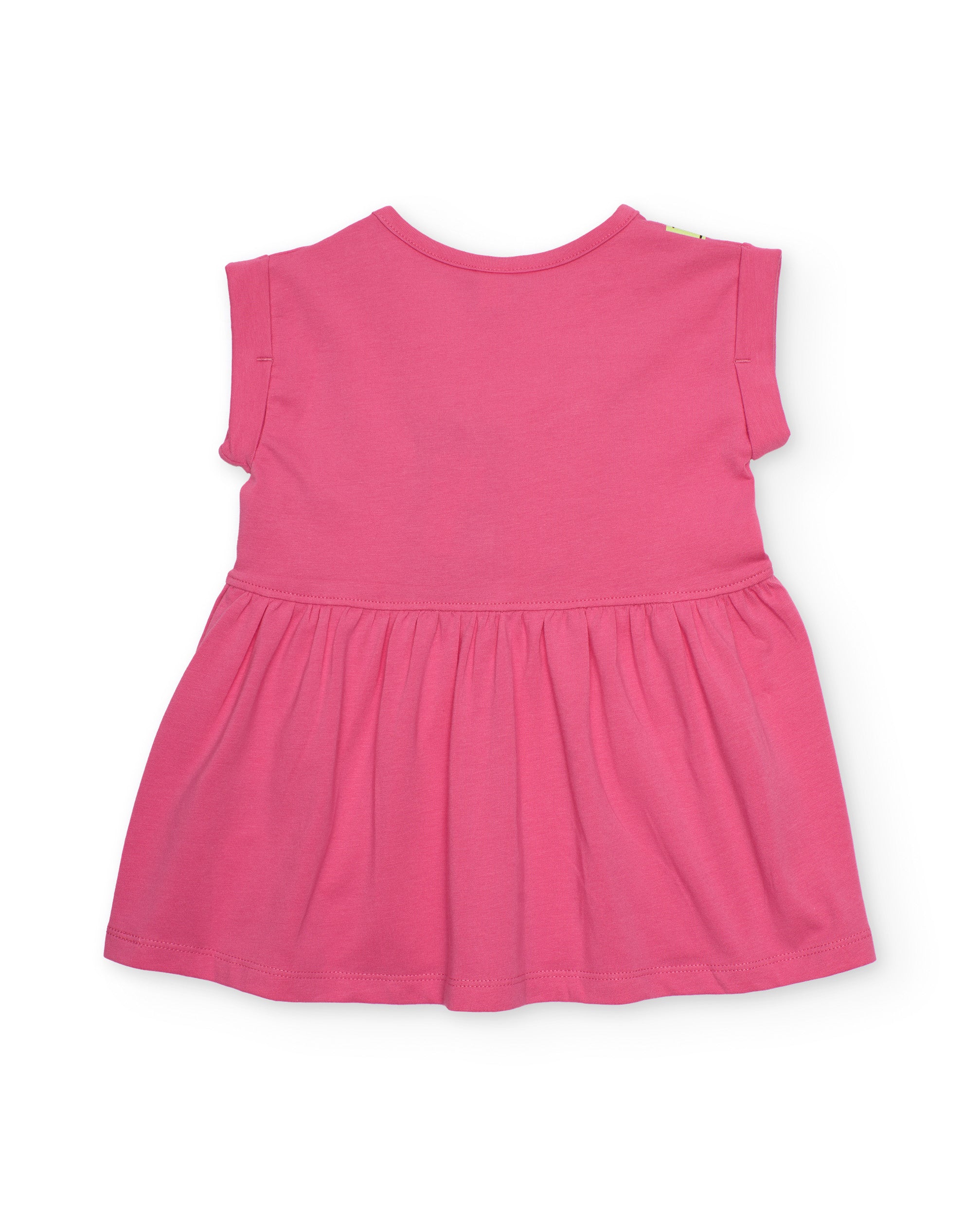 Vestido de niña de punto con aplicación de sandía