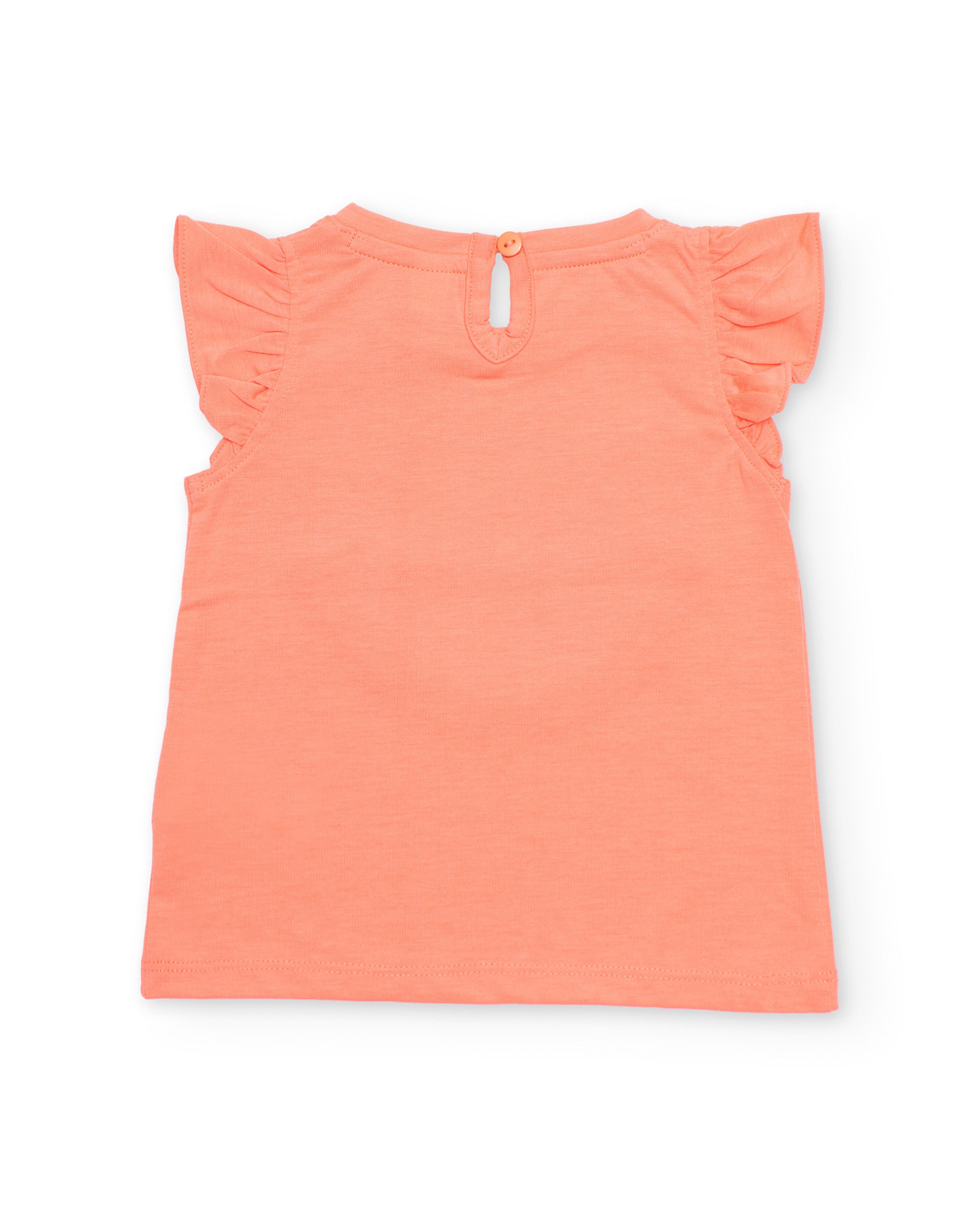Camiseta de niña de punto y detalles brillantes