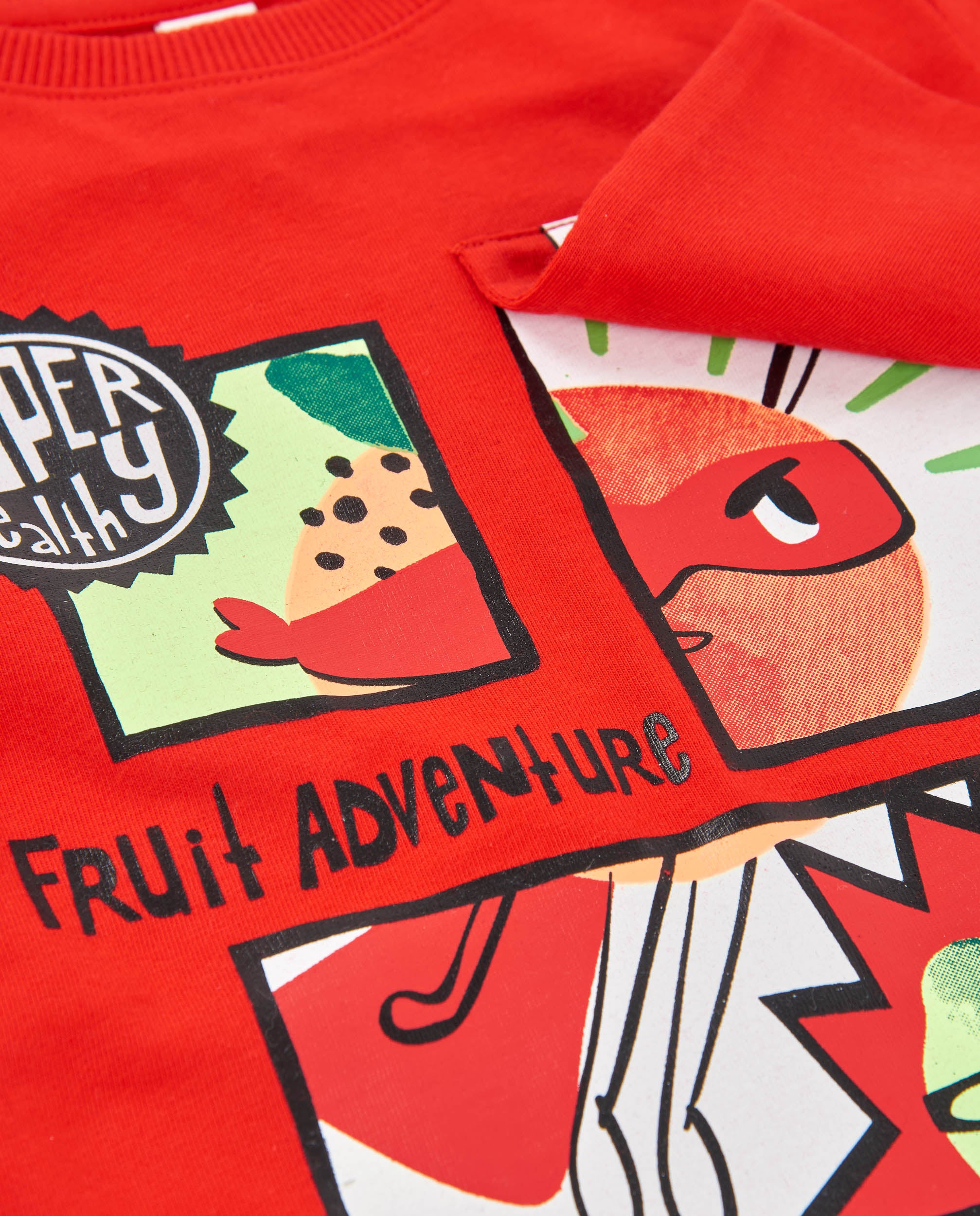 Camiseta de niño de punto con estilo cómic