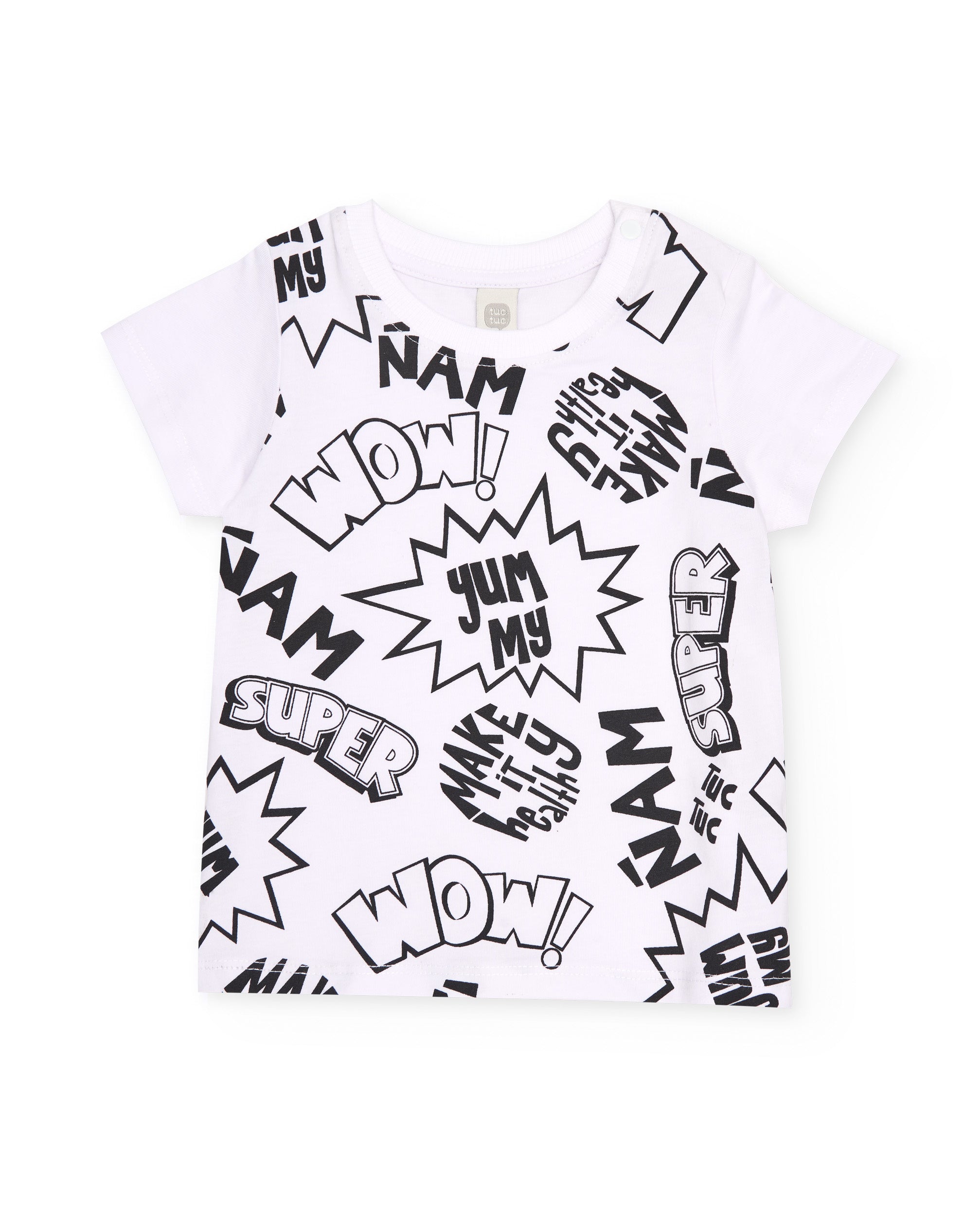 Camiseta de niño de punto de estilo cómic