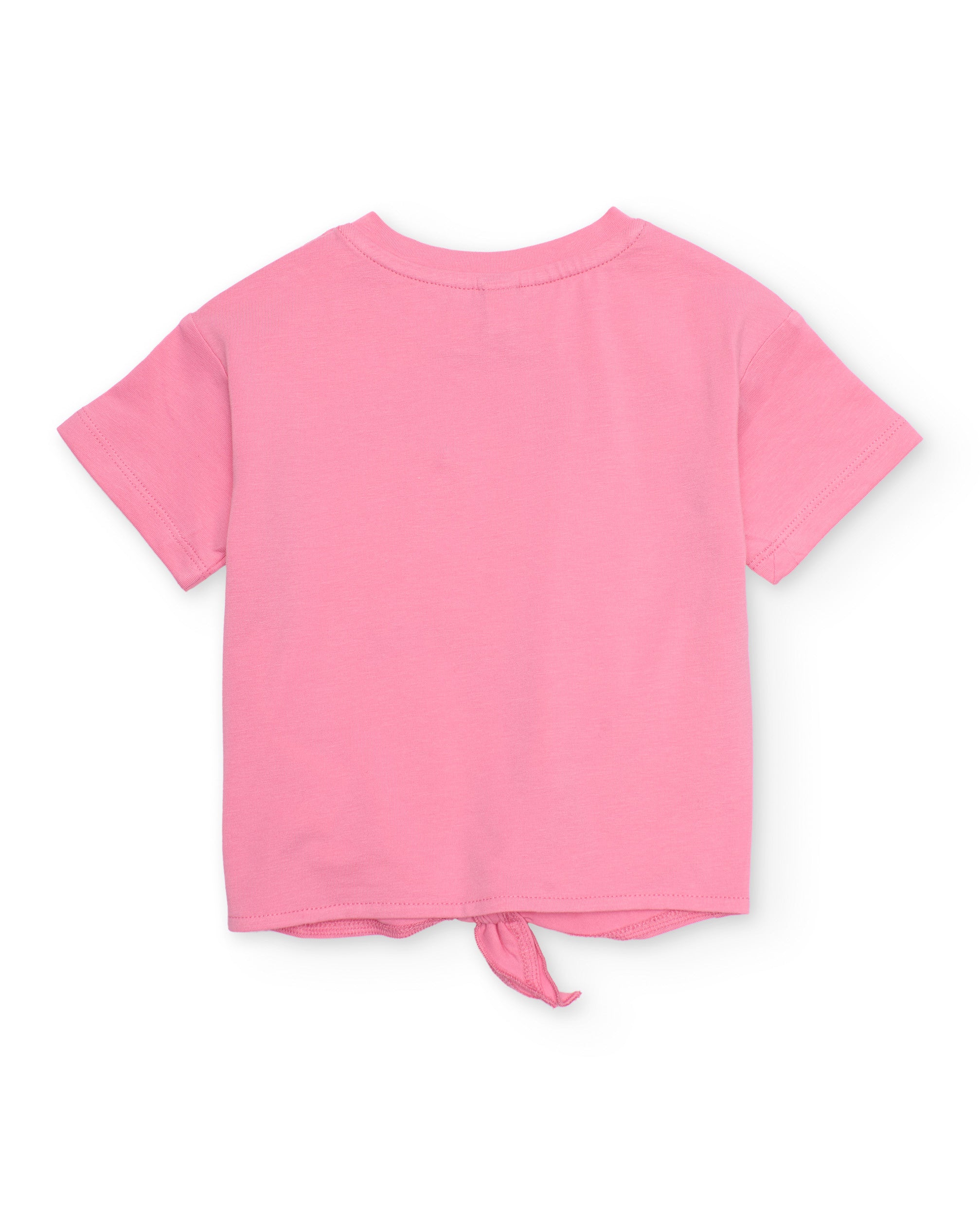 Camiseta de niña de punto con nudo delantero