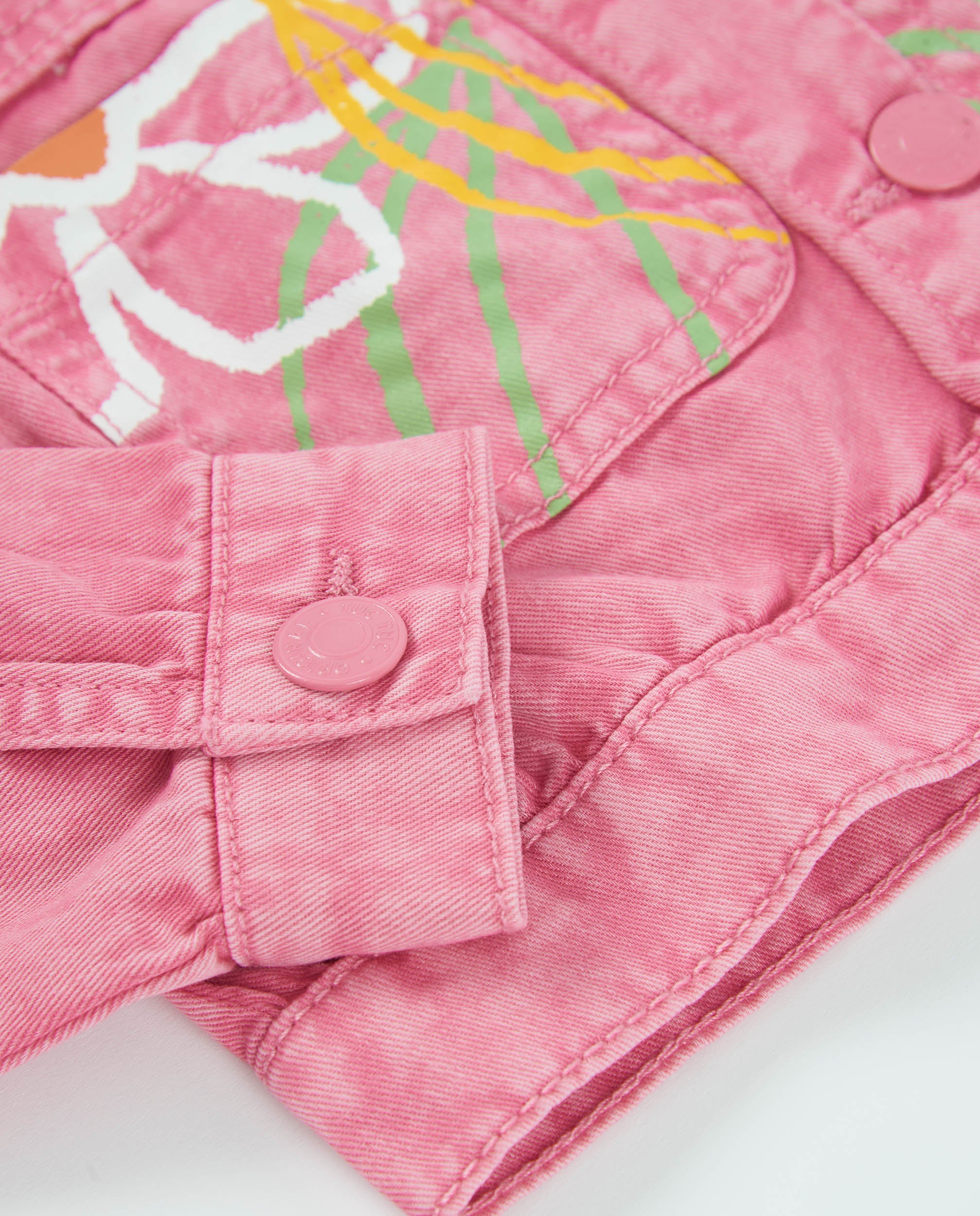Chaqueta de niña de plana y denim suave