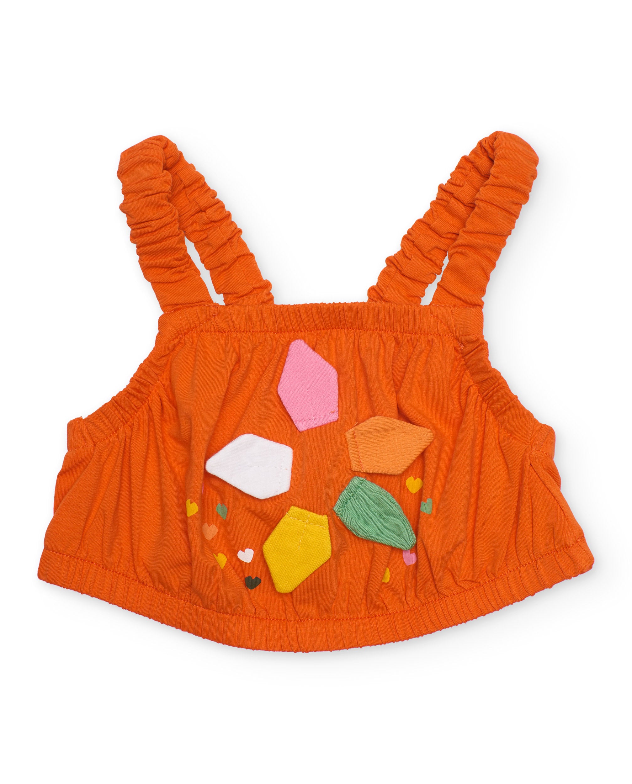 Top de niña de punto con detalles en relieve