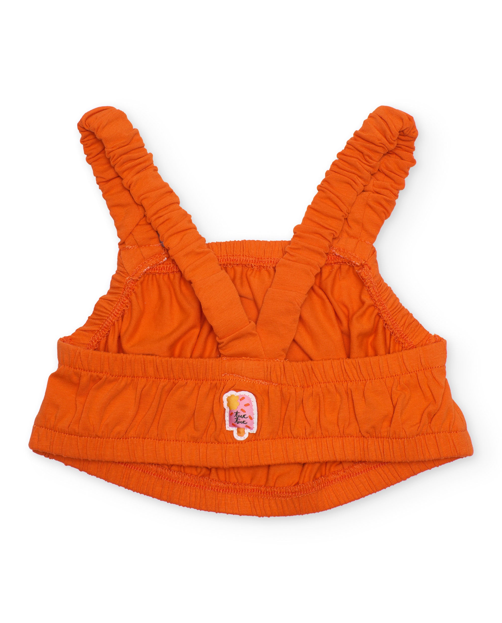 Top de niña de punto con detalles en relieve