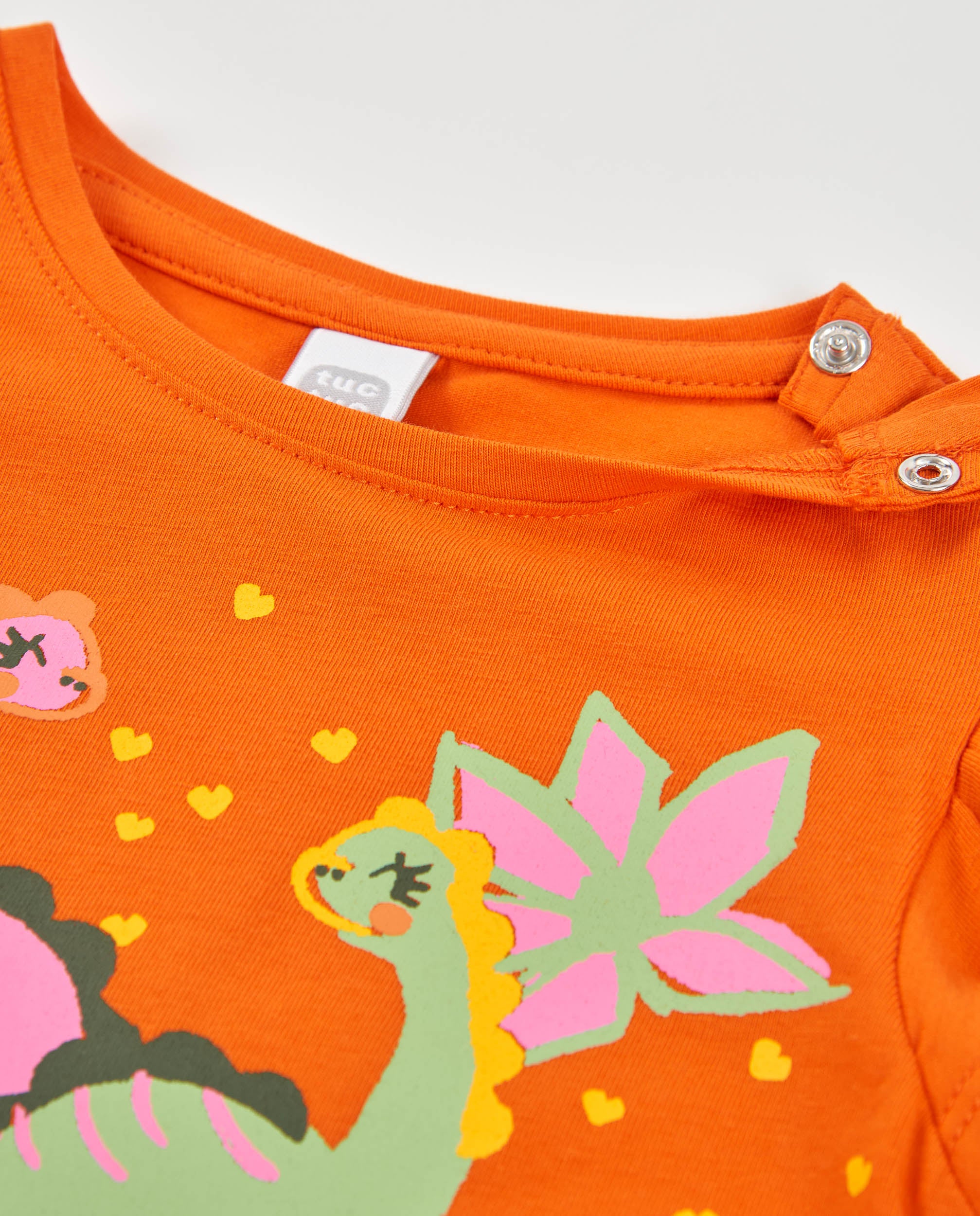 Camiseta de niña de punto y mangas con volante