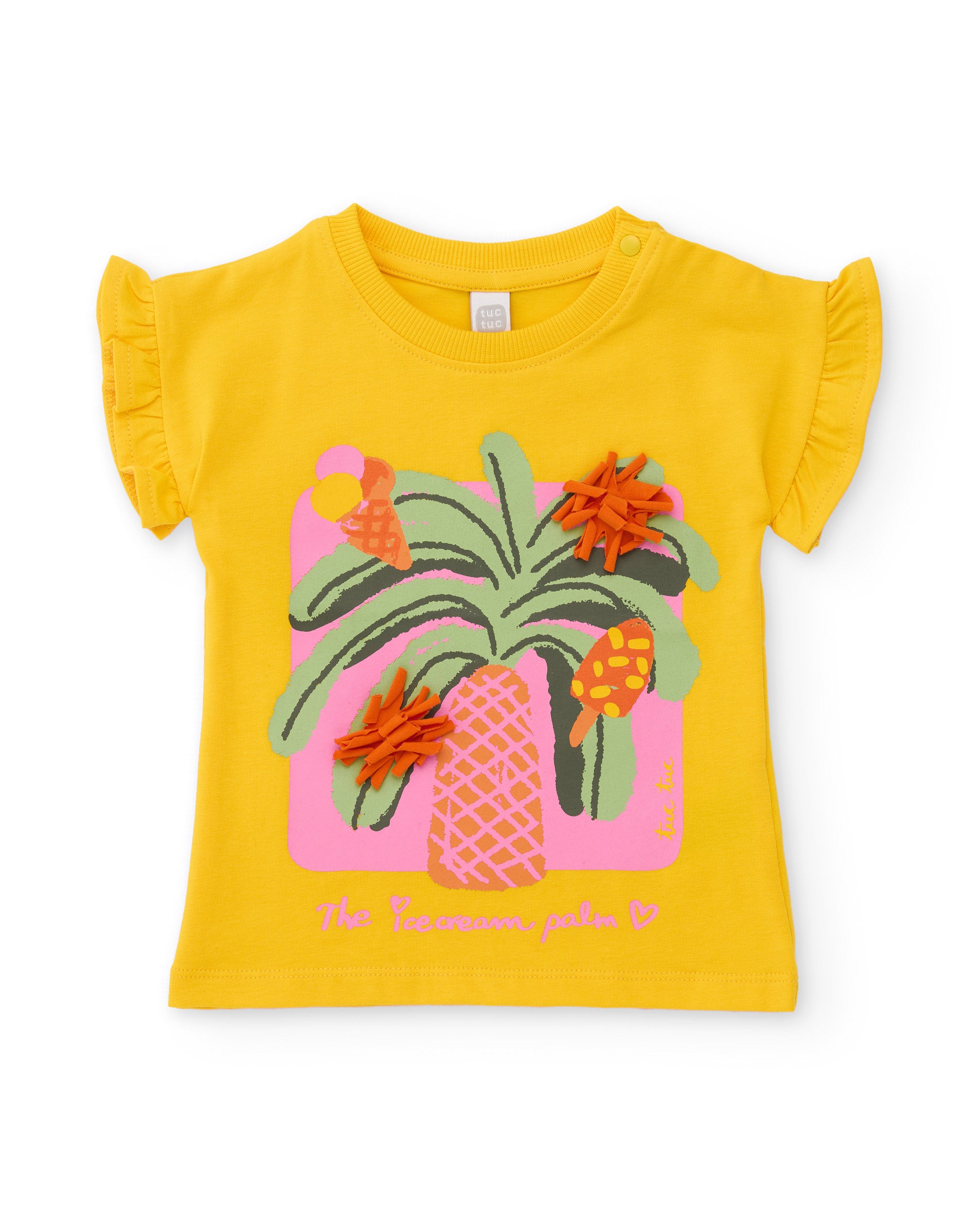 Conjunto de niña de punto con detalles en relieve