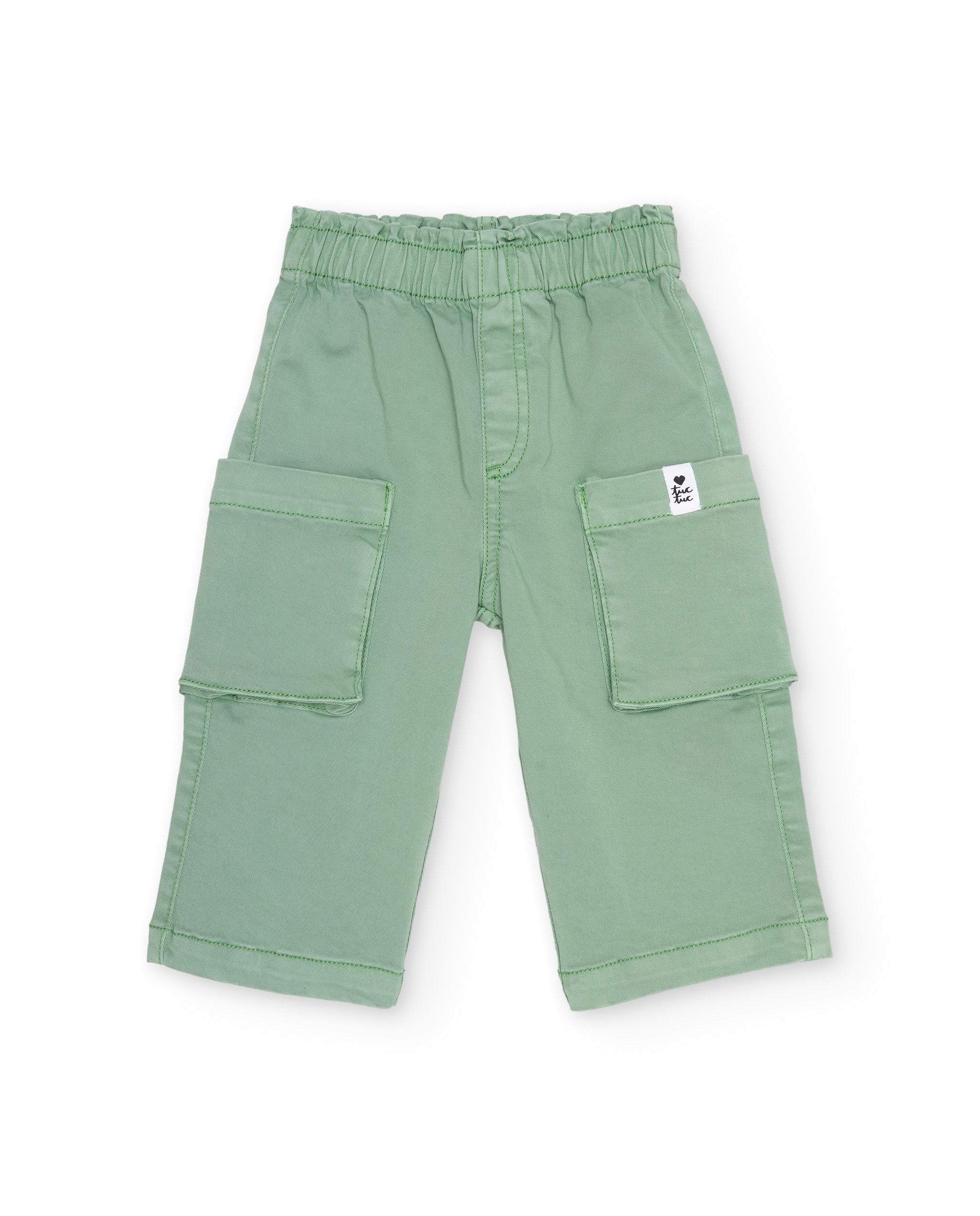 Pantalones de niña de plana y estilo cargo