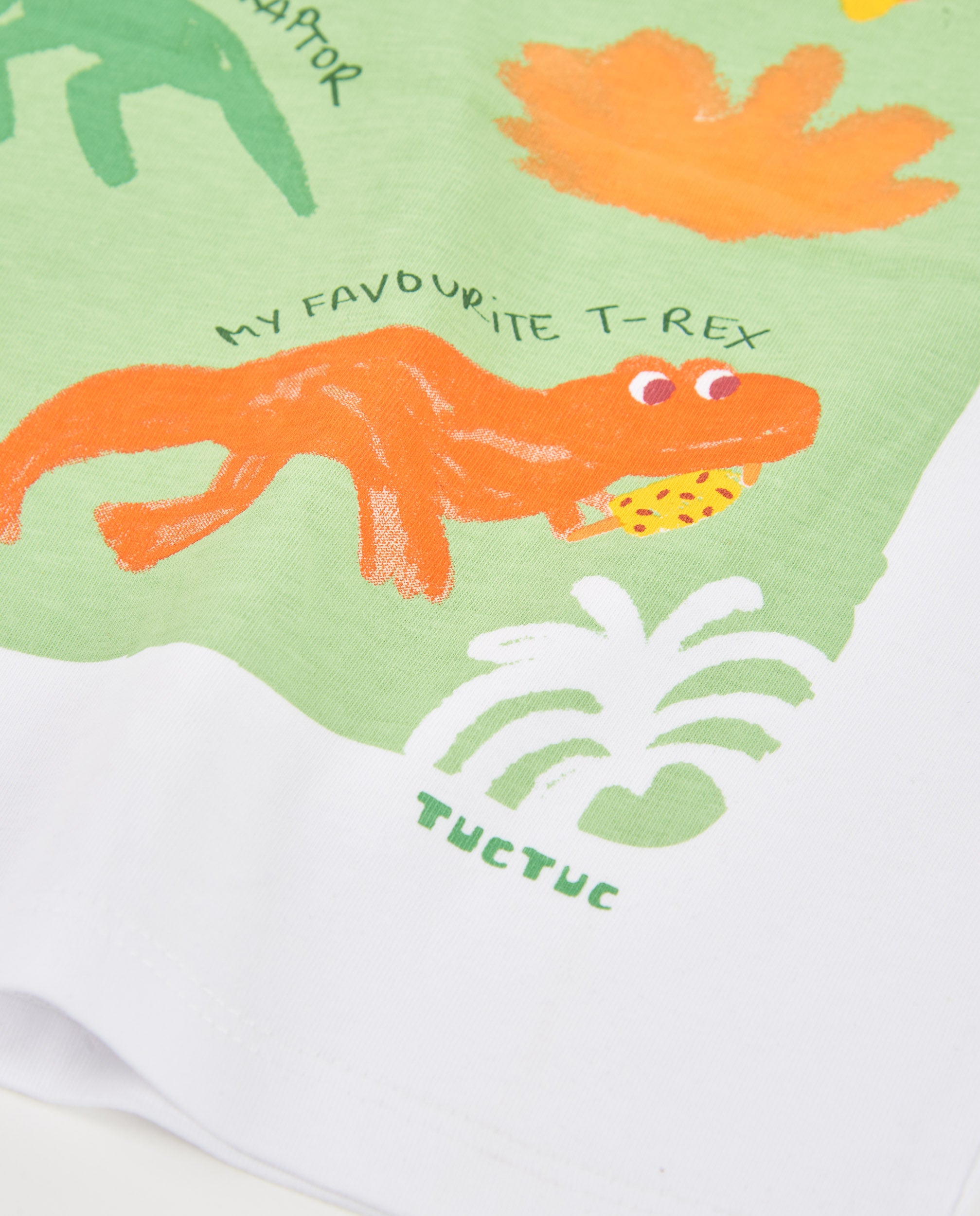 Camiseta de niño de punto y gráfico con palmera