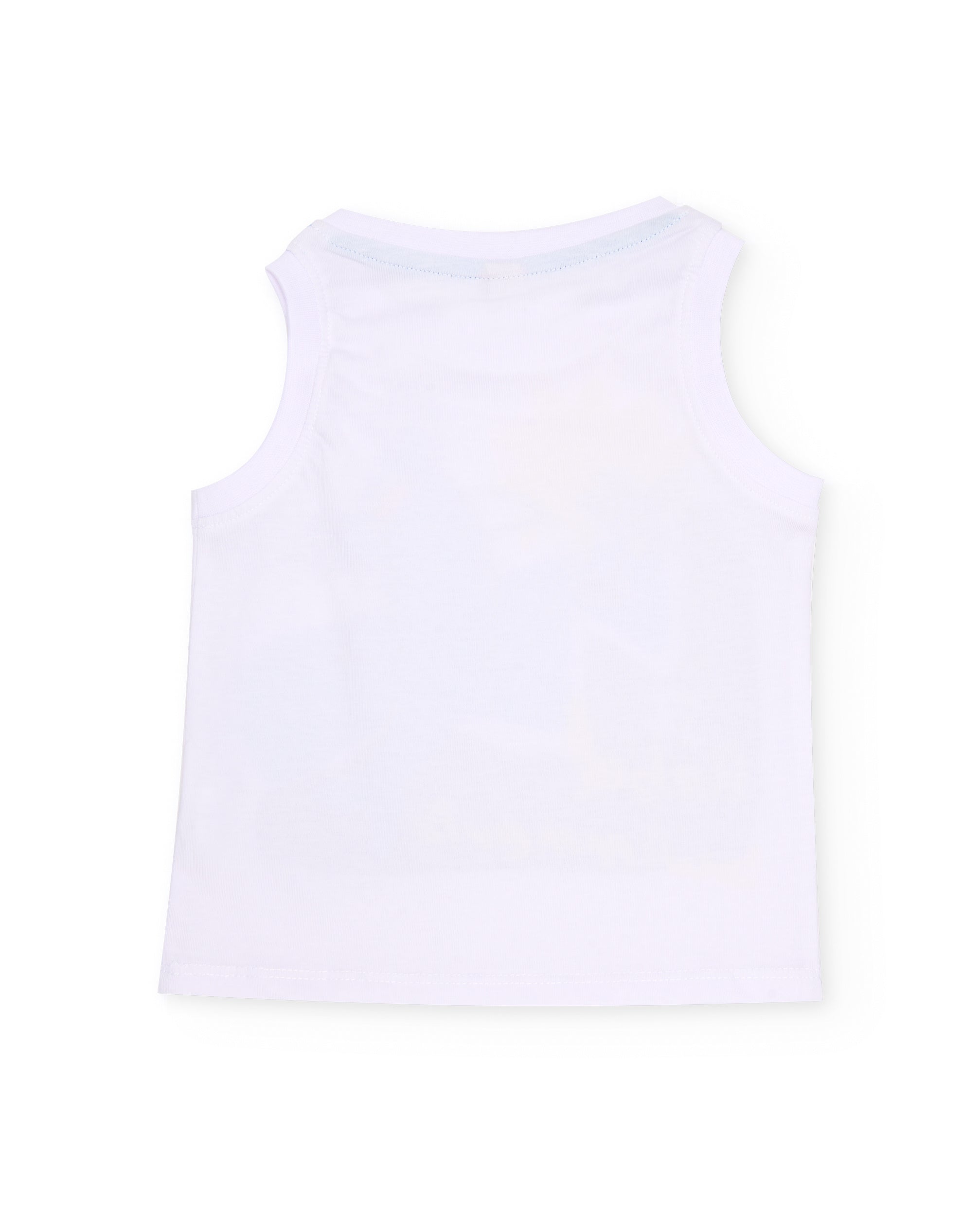 Camiseta de niño de punto y de tirantes