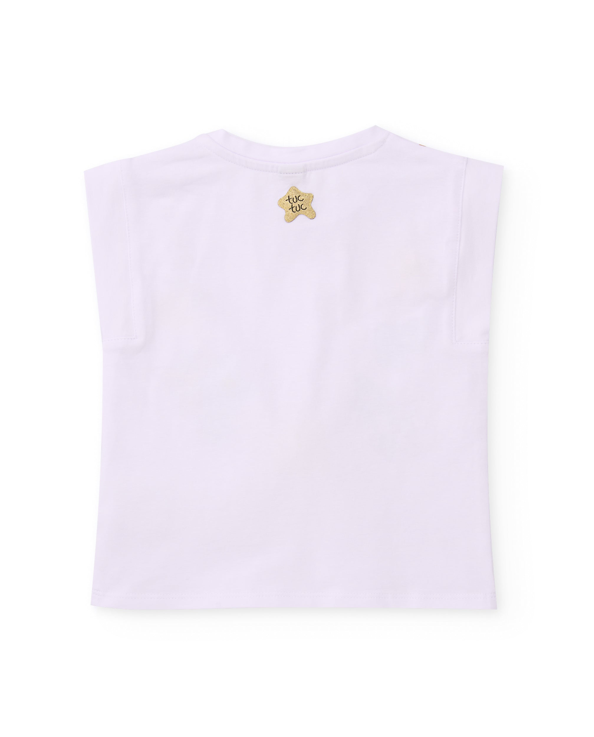 Camiseta de niña de punto sin mangas