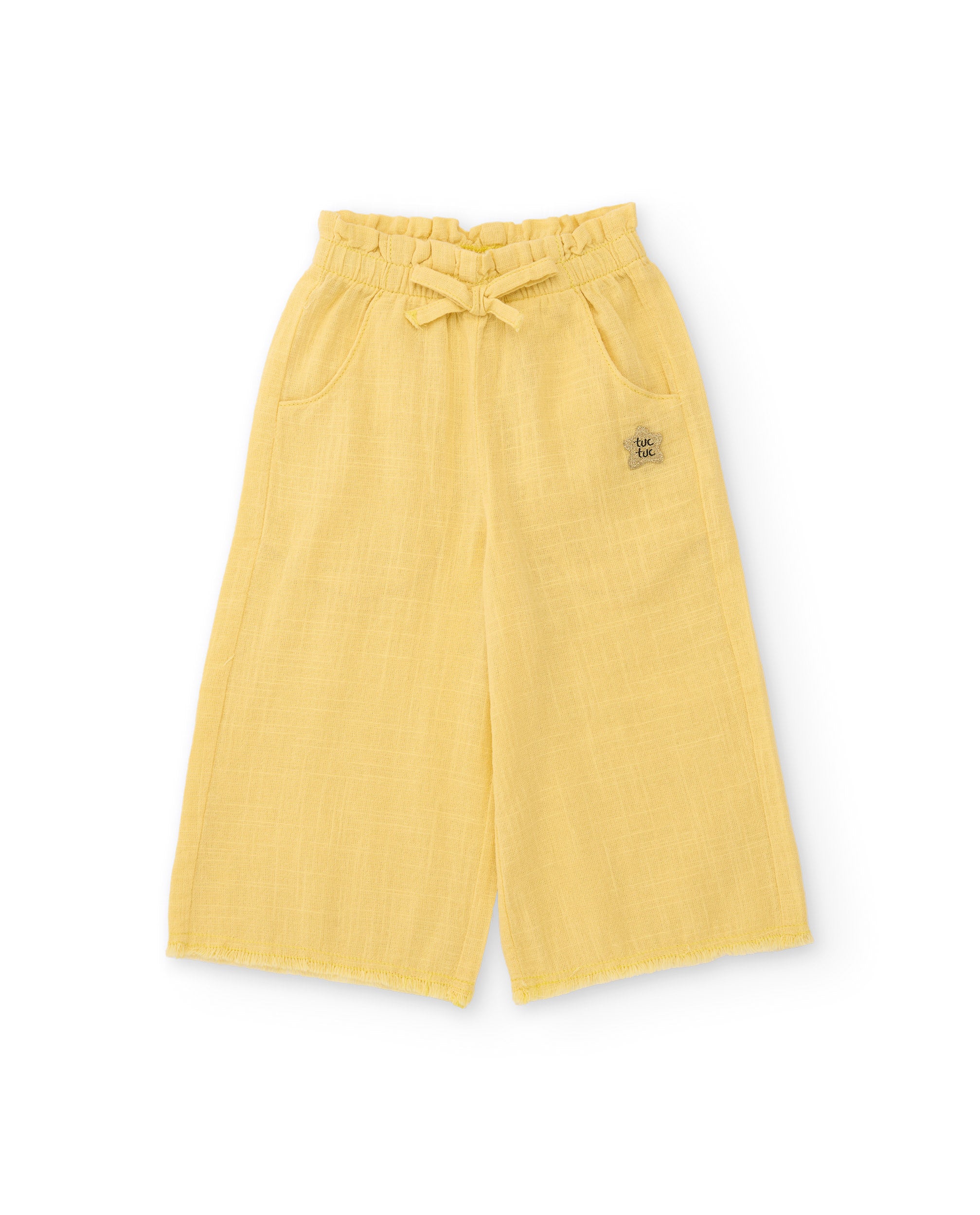 Pantalones de niña de plana y corte culotte