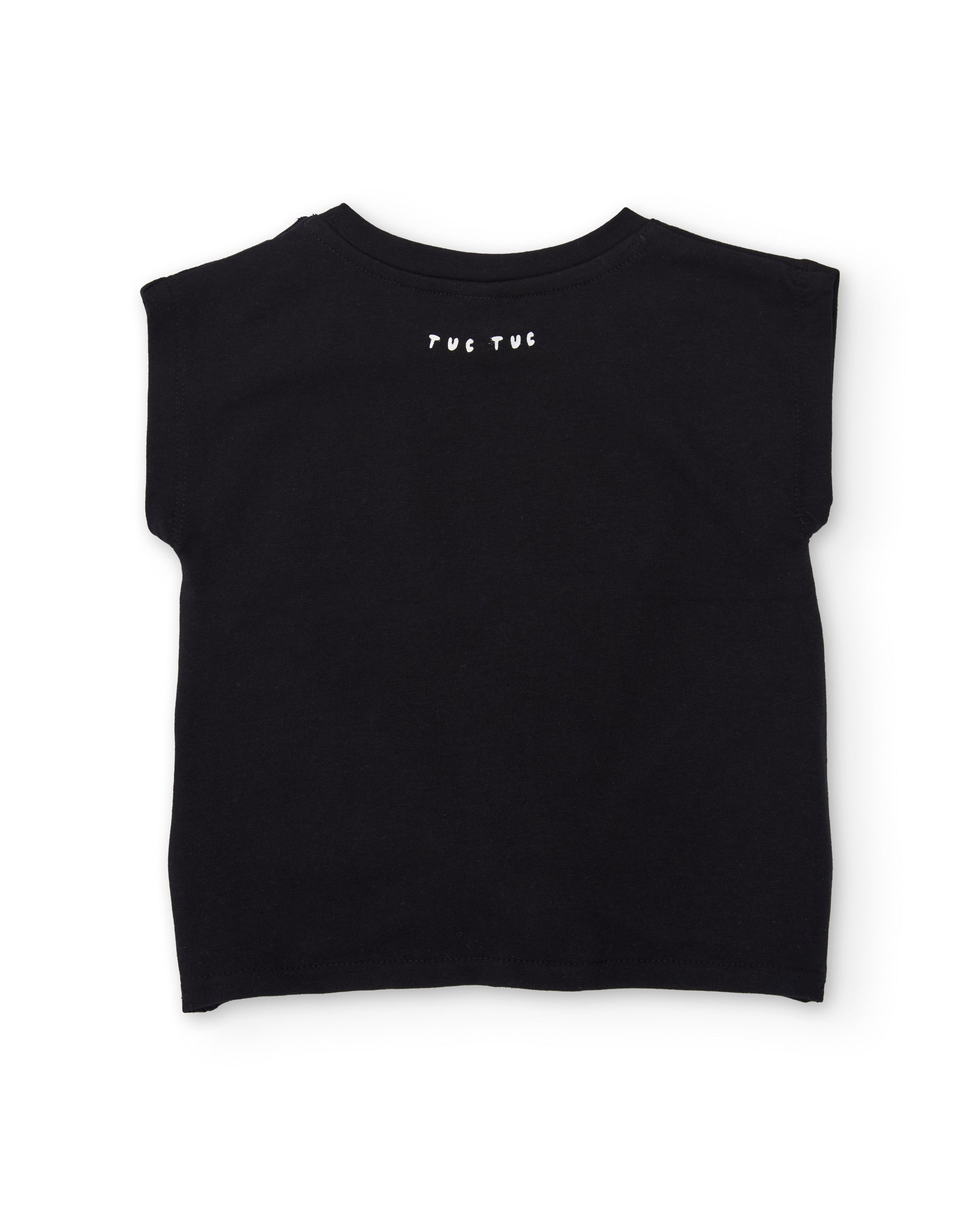 Camiseta de niña de punto con nudo decorativo