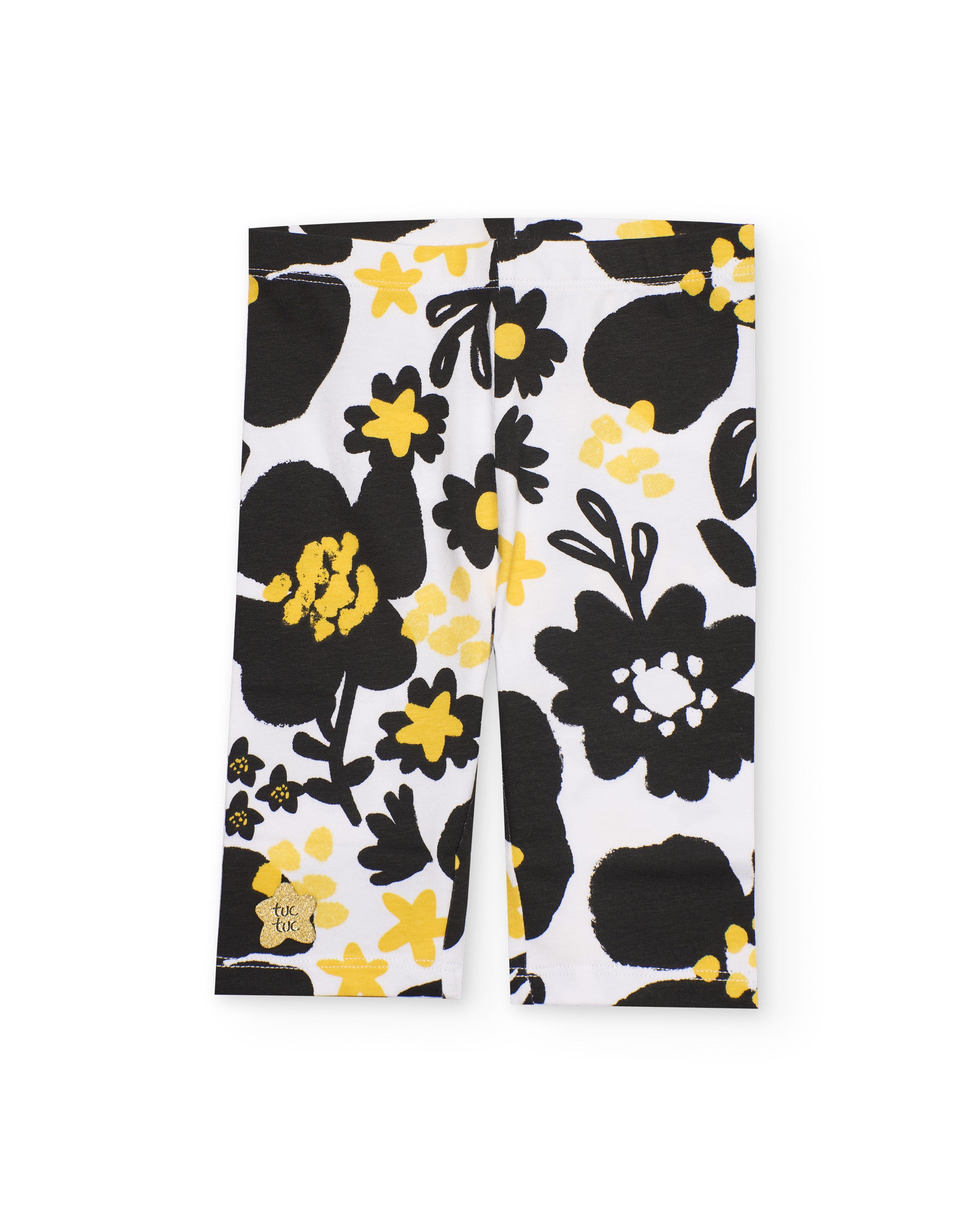 Leggings de niña de punto con estampado integral