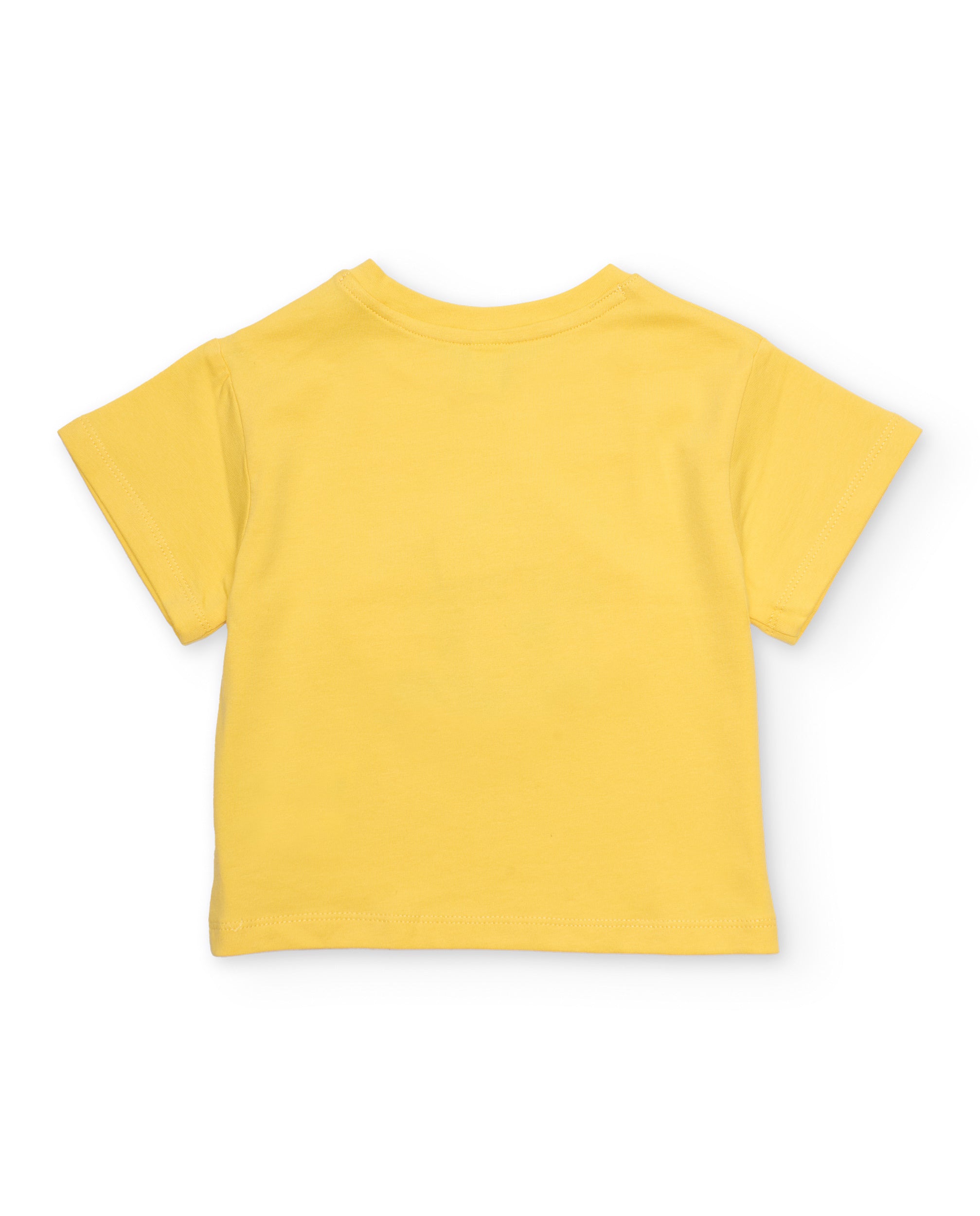 Camiseta de niña de punto con detalle en relieve y lentejuelas