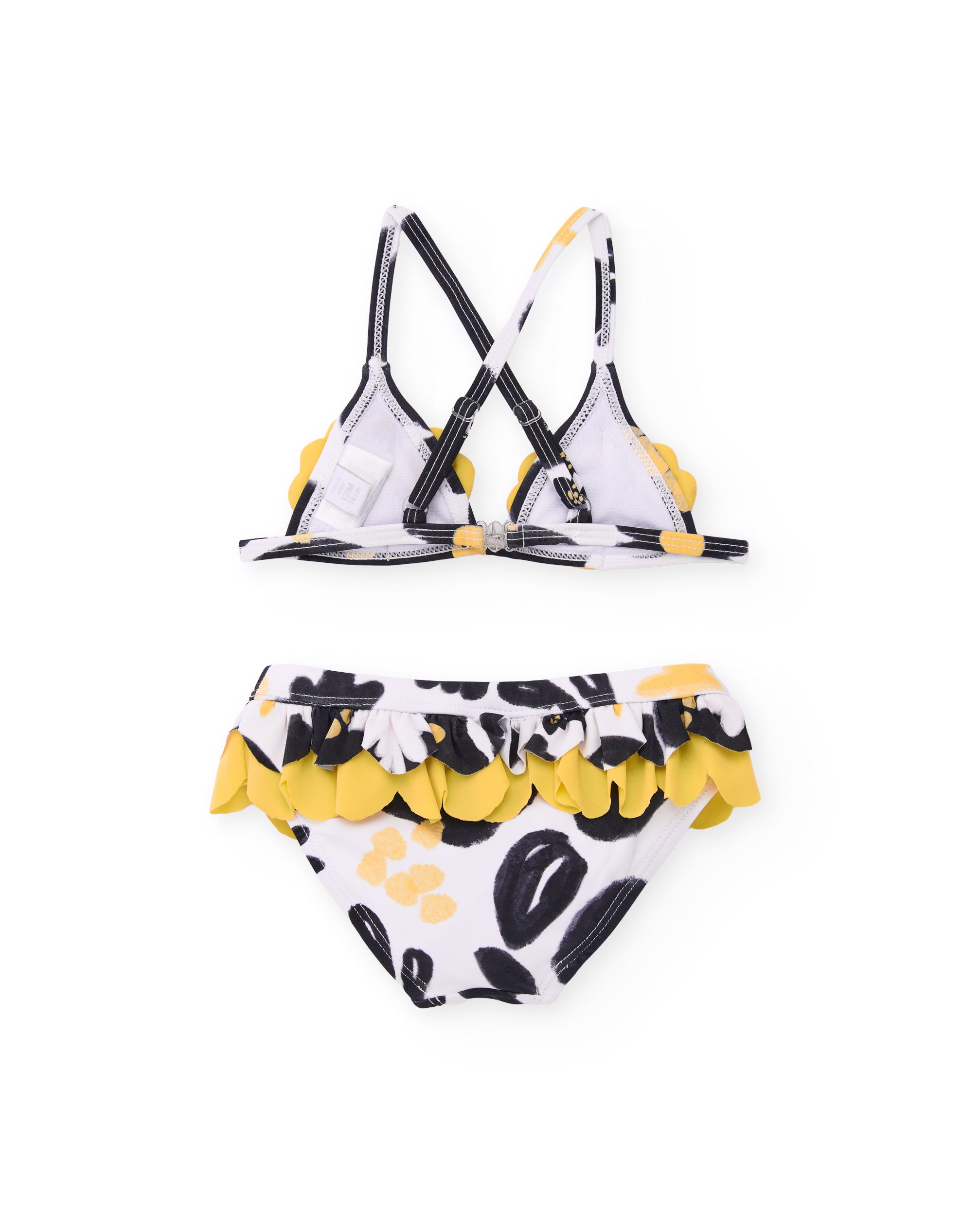 Bikini de niña de punto con detalles en lentejuelas
