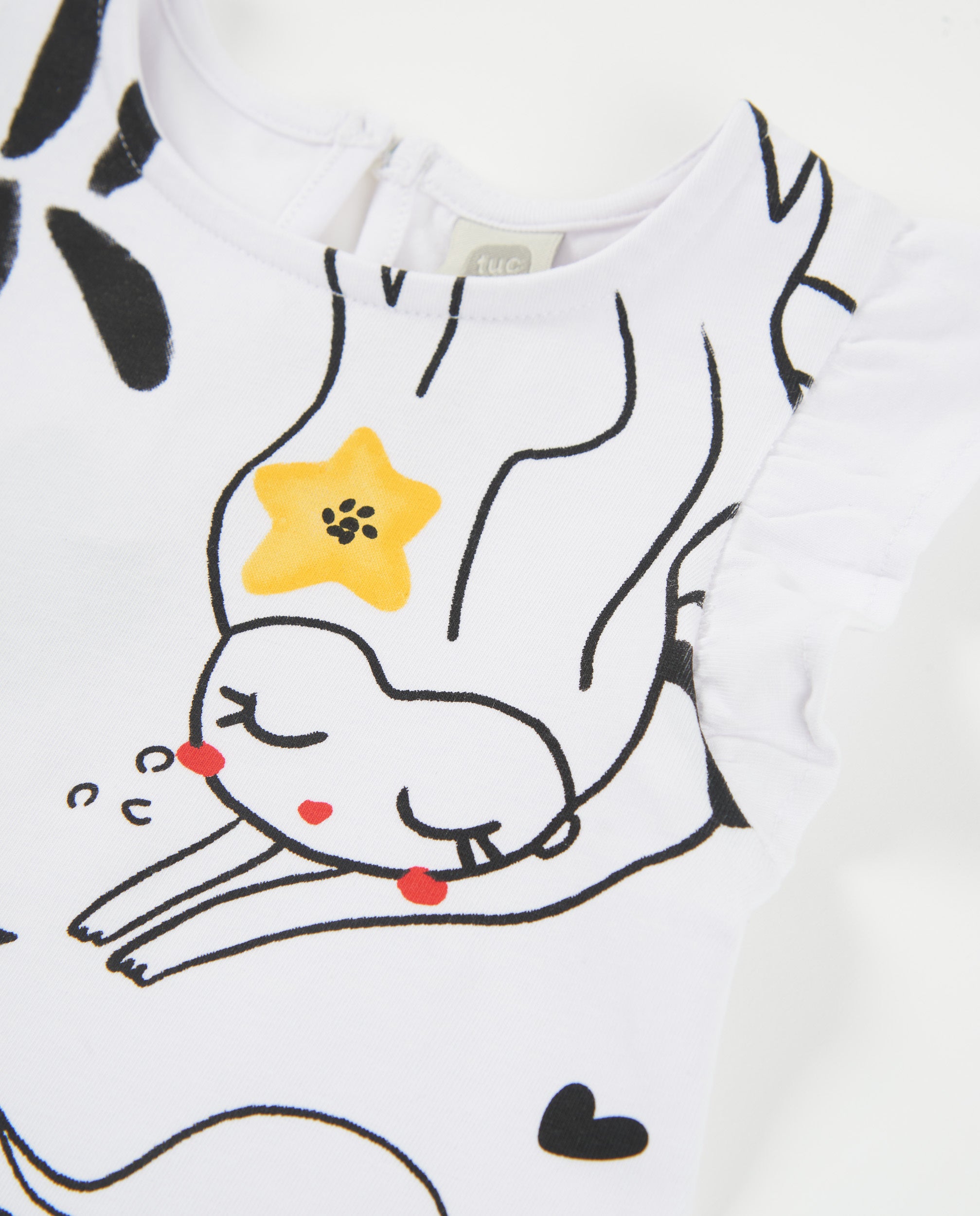 Vestido de niña de punto con estampado de sirenas