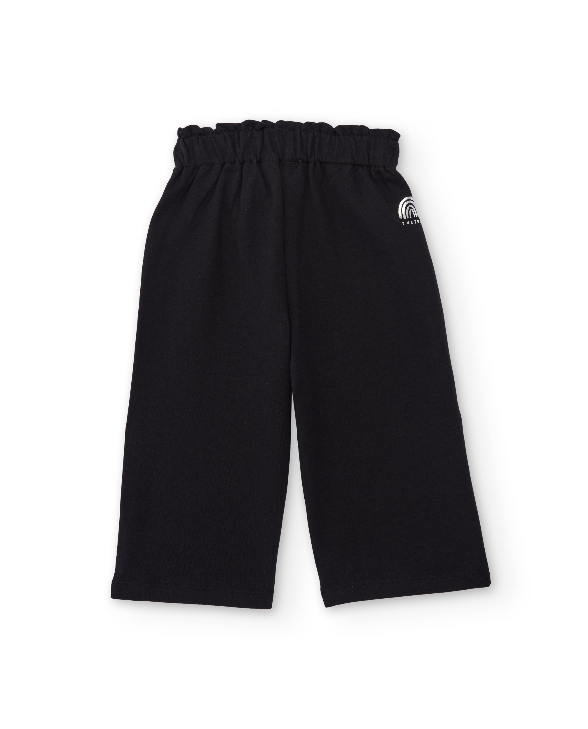 Pantalones de niña de punto y cintura elástica