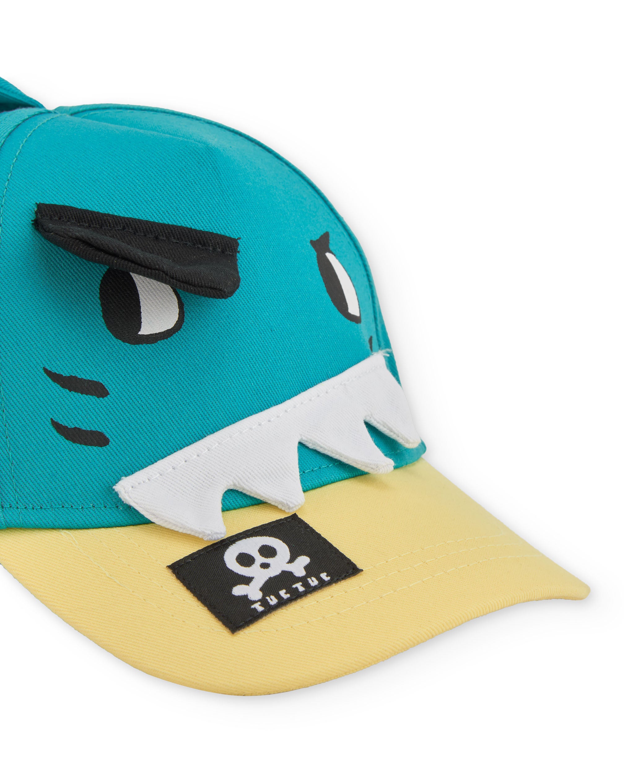 Gorra de niño de plana con detalles en relieve