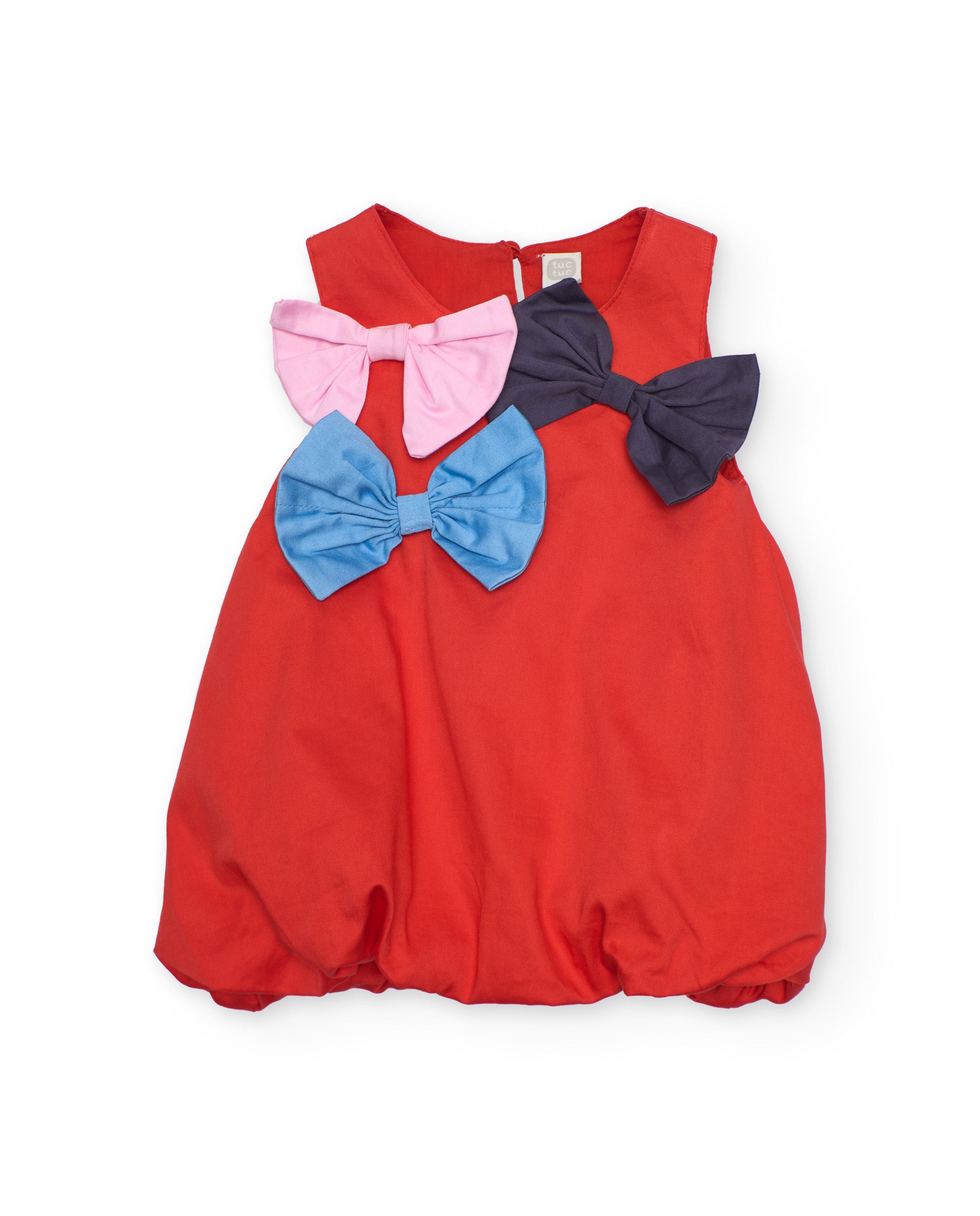 Vestido de niña de plana con diseño globo