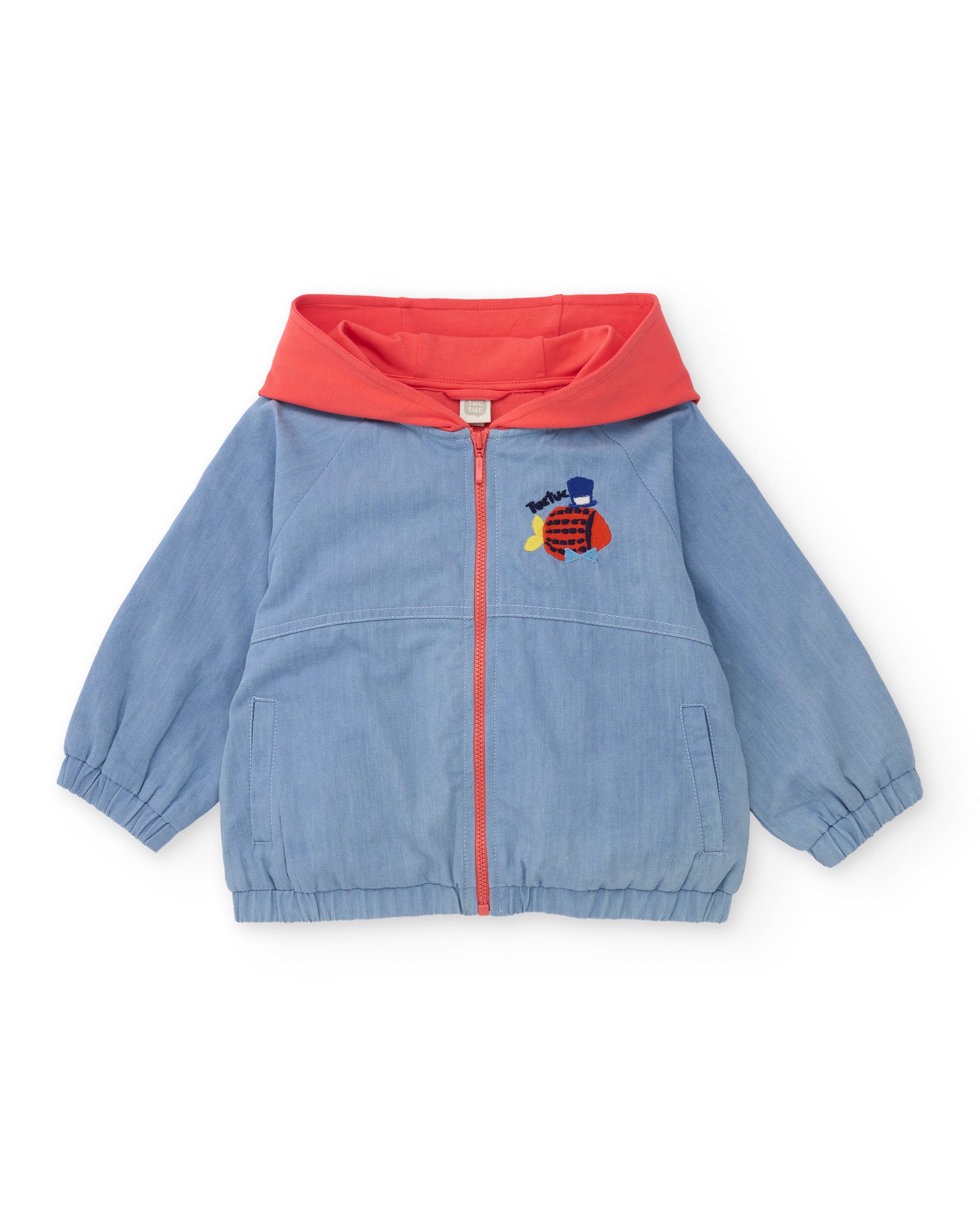 Chaqueta de niño de plana y denim suave