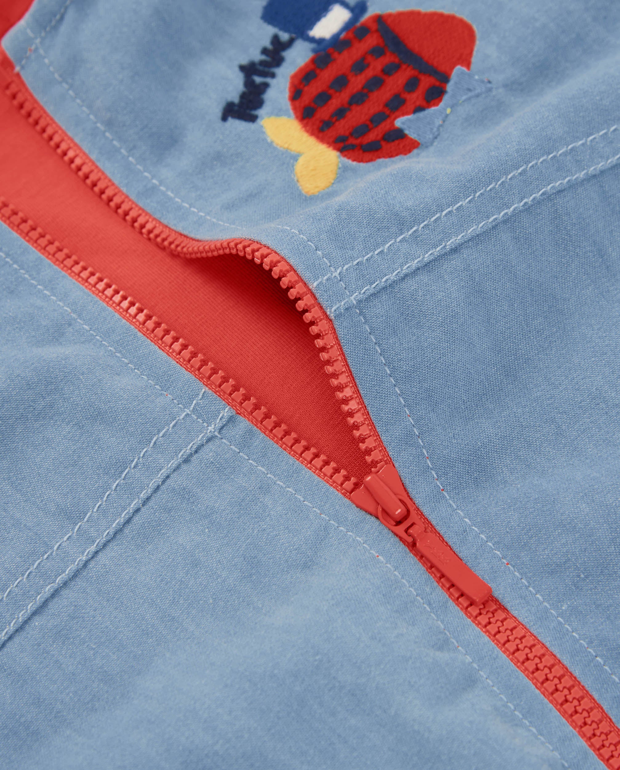 Chaqueta de niño de plana y denim suave
