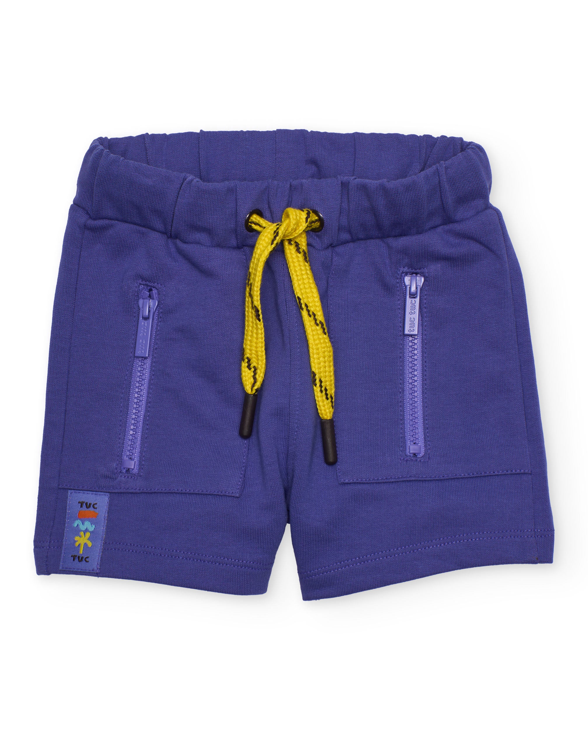 Bermuda de niño de punto y bolsillos con cremallera
