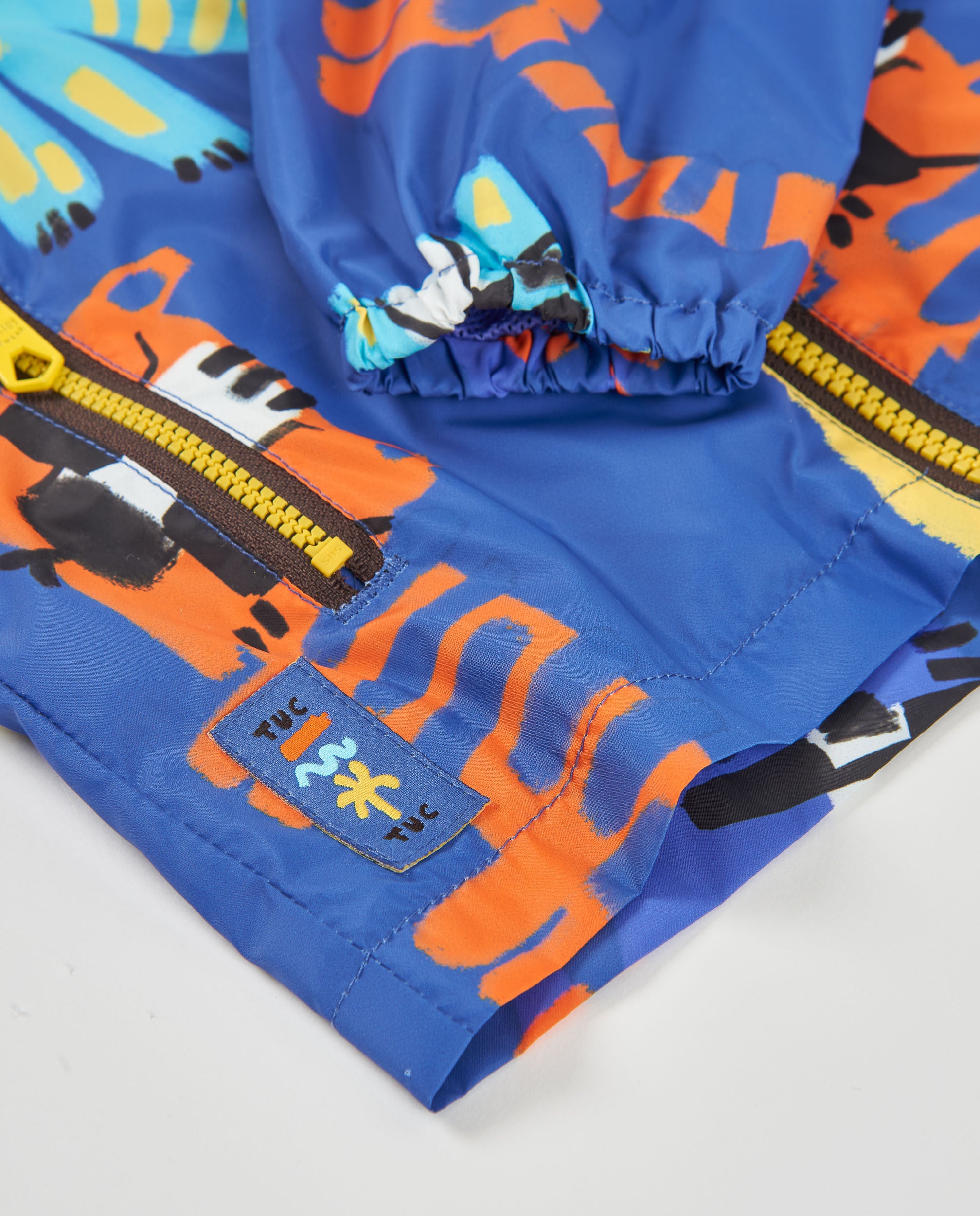 Chaqueta de niño de plana y estampado de animales