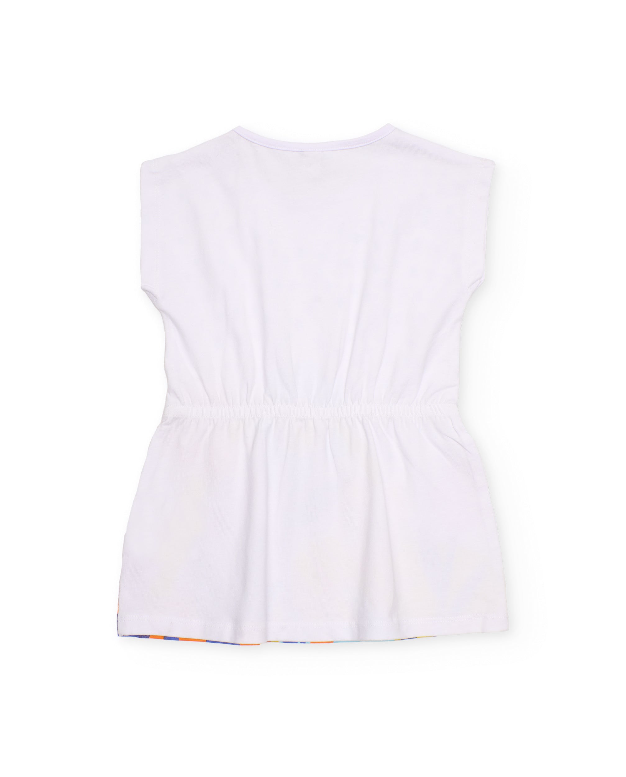 Vestido de niña de punto con cintura elástica