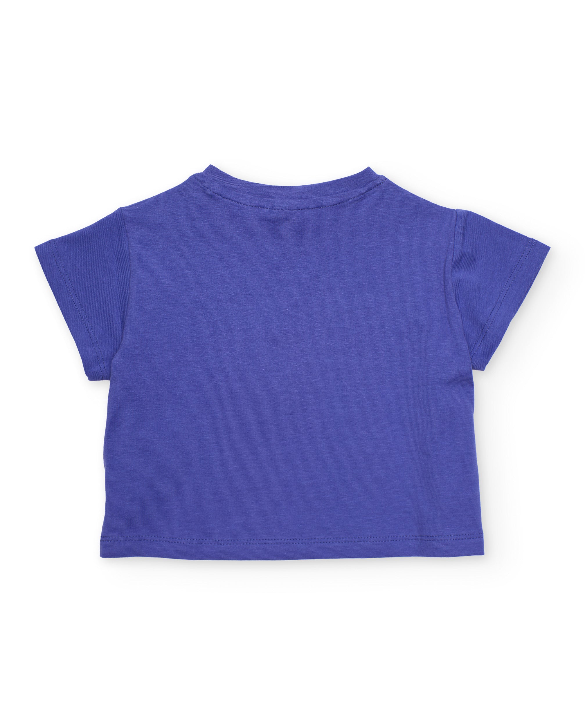 Camiseta de niña de punto con estampado frontal