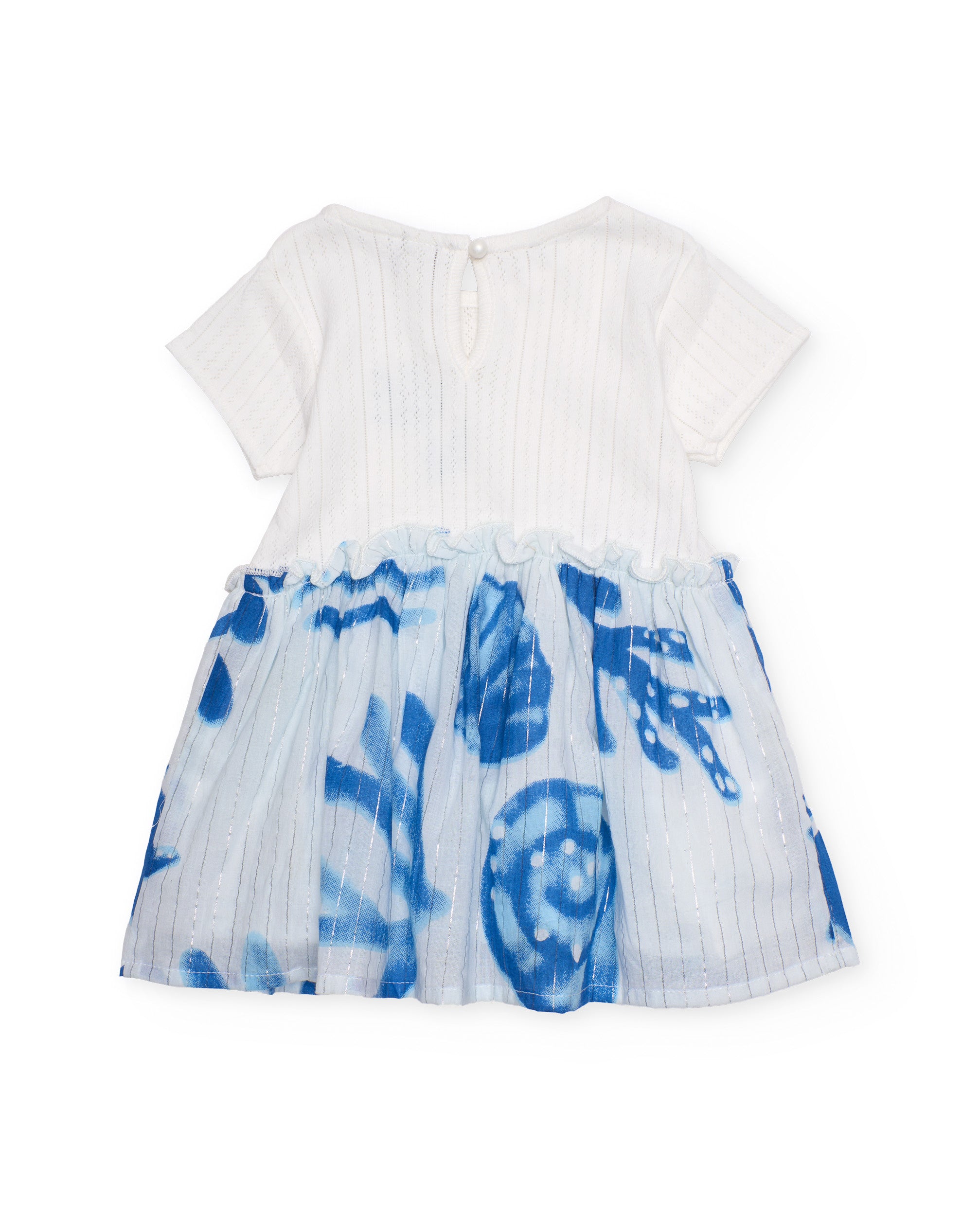 Vestido de niña de plana con detalle de lentejuelas