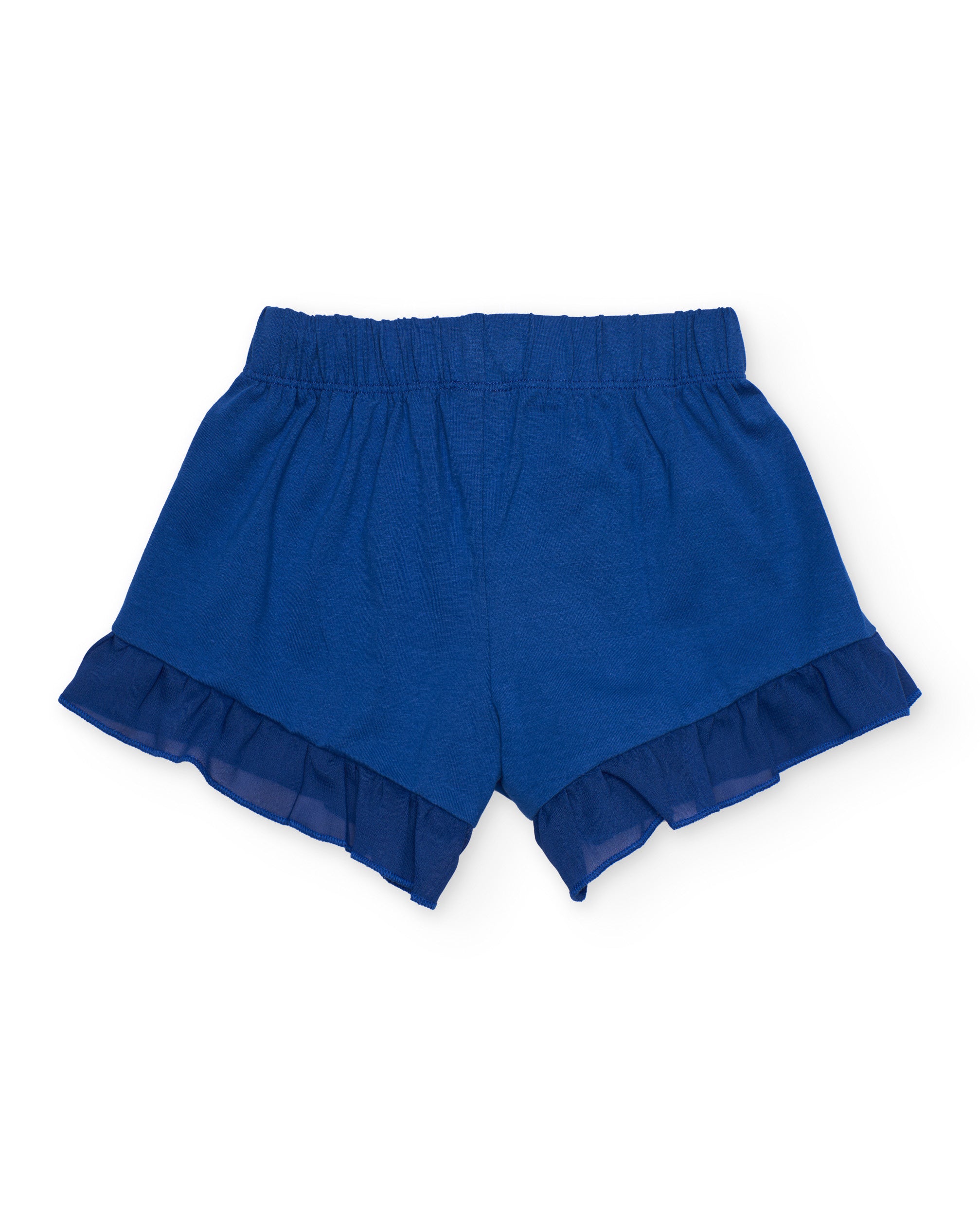Conjunto de niña de punto y gran estampado marino