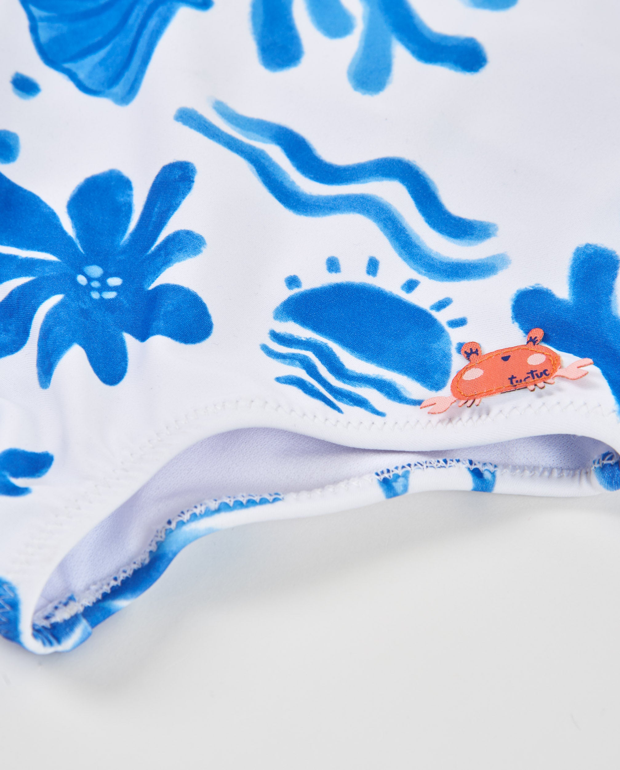 Bañador de niña de punto con tirantes finos