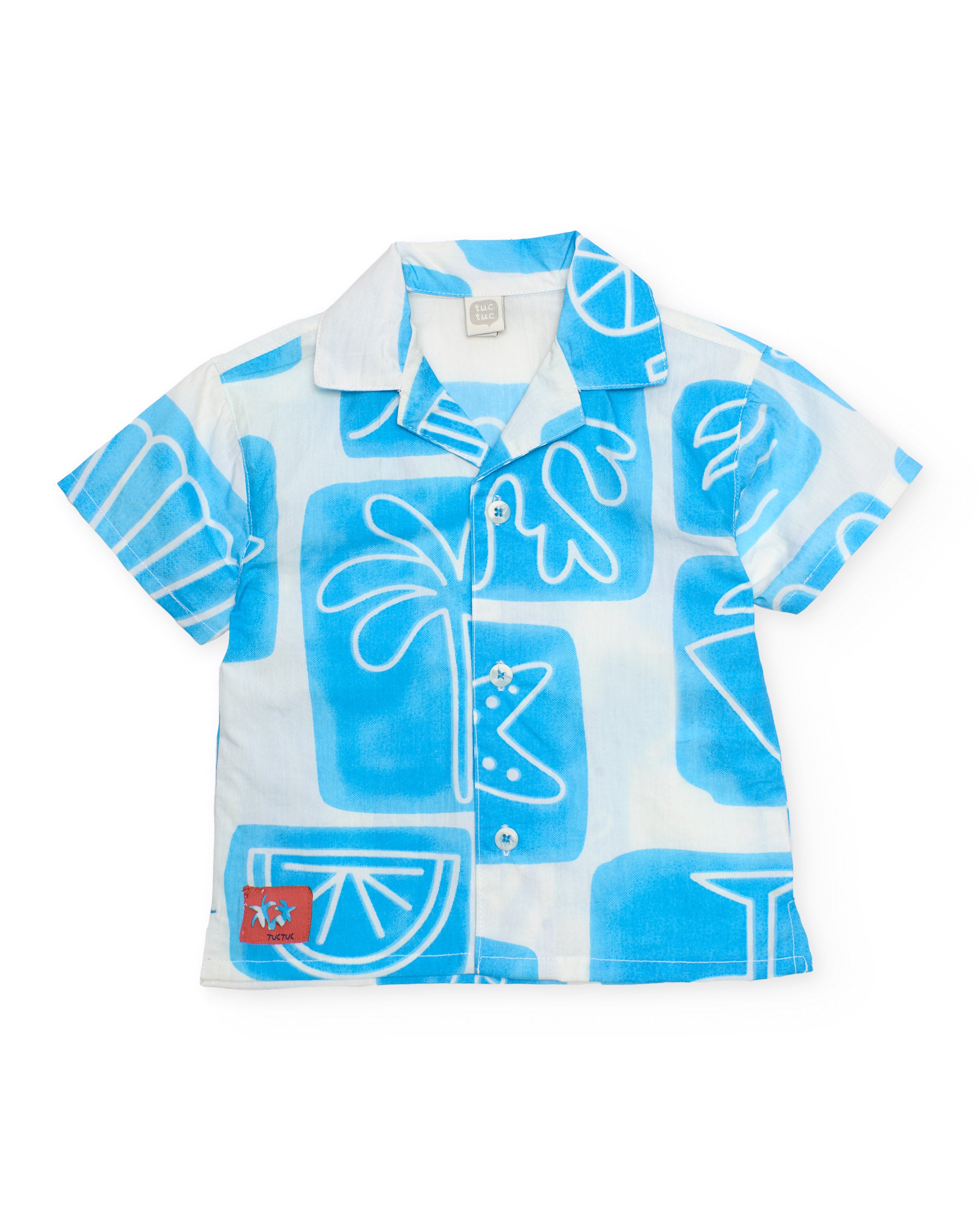 Camisa de niño de plana con tejido ligero