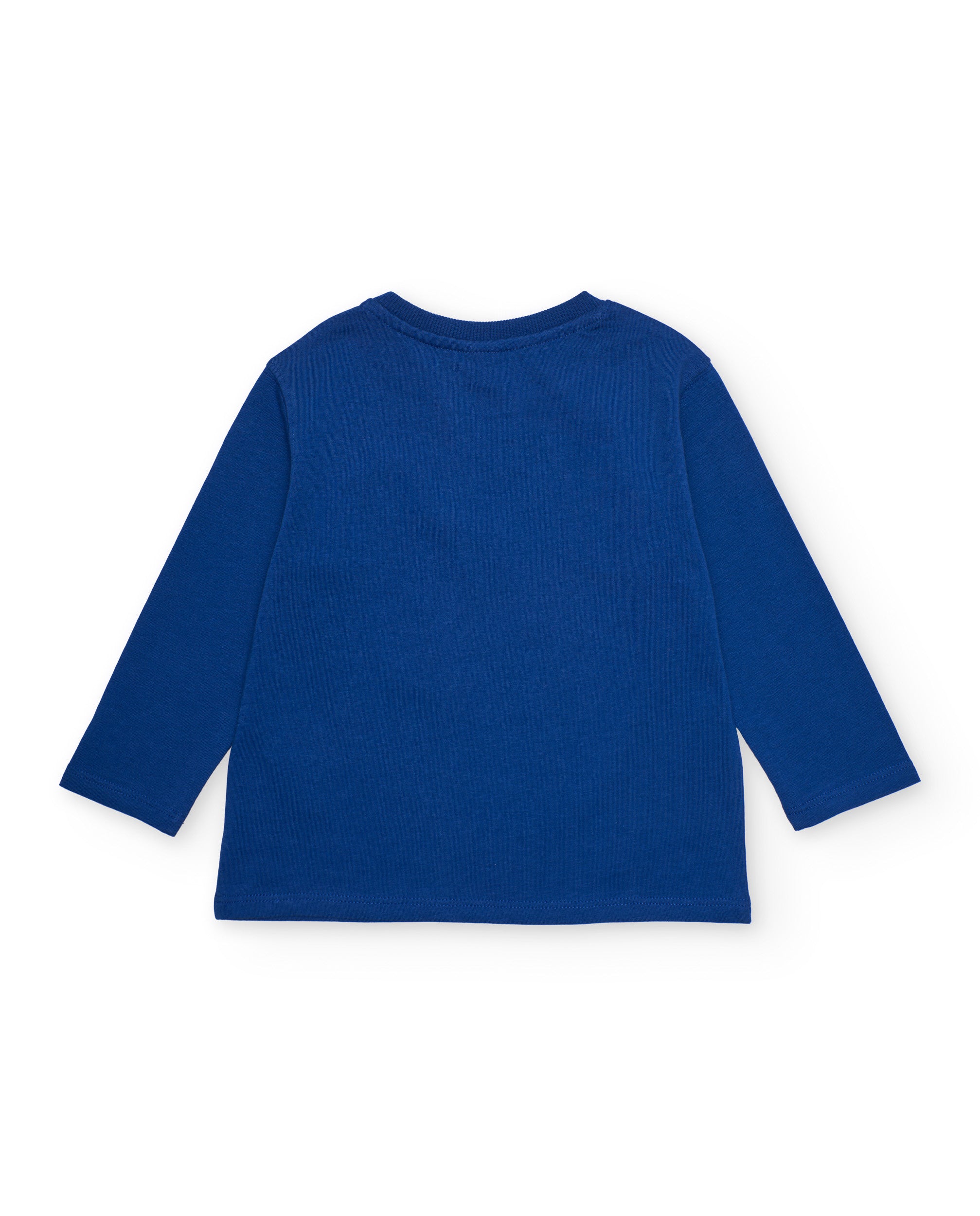 Camiseta de niño de punto y estampado con cangrejos
