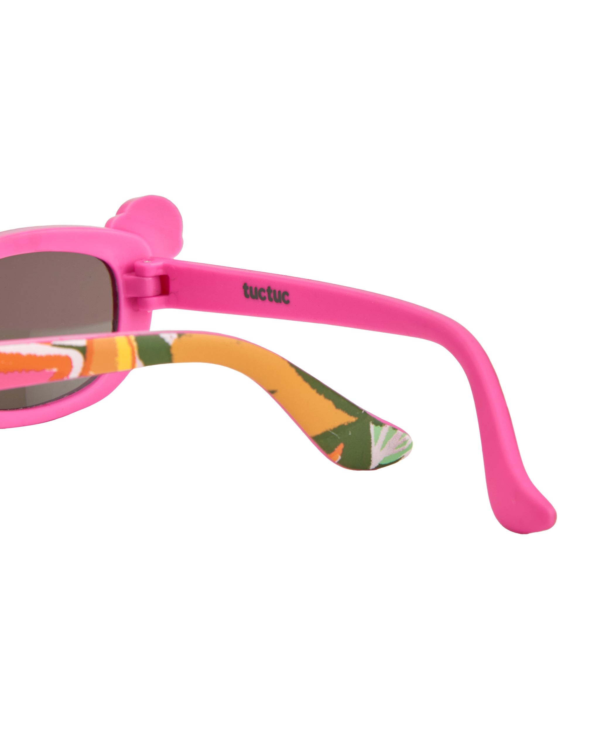 Gafas de sol de niña con apliques de flores decorativas