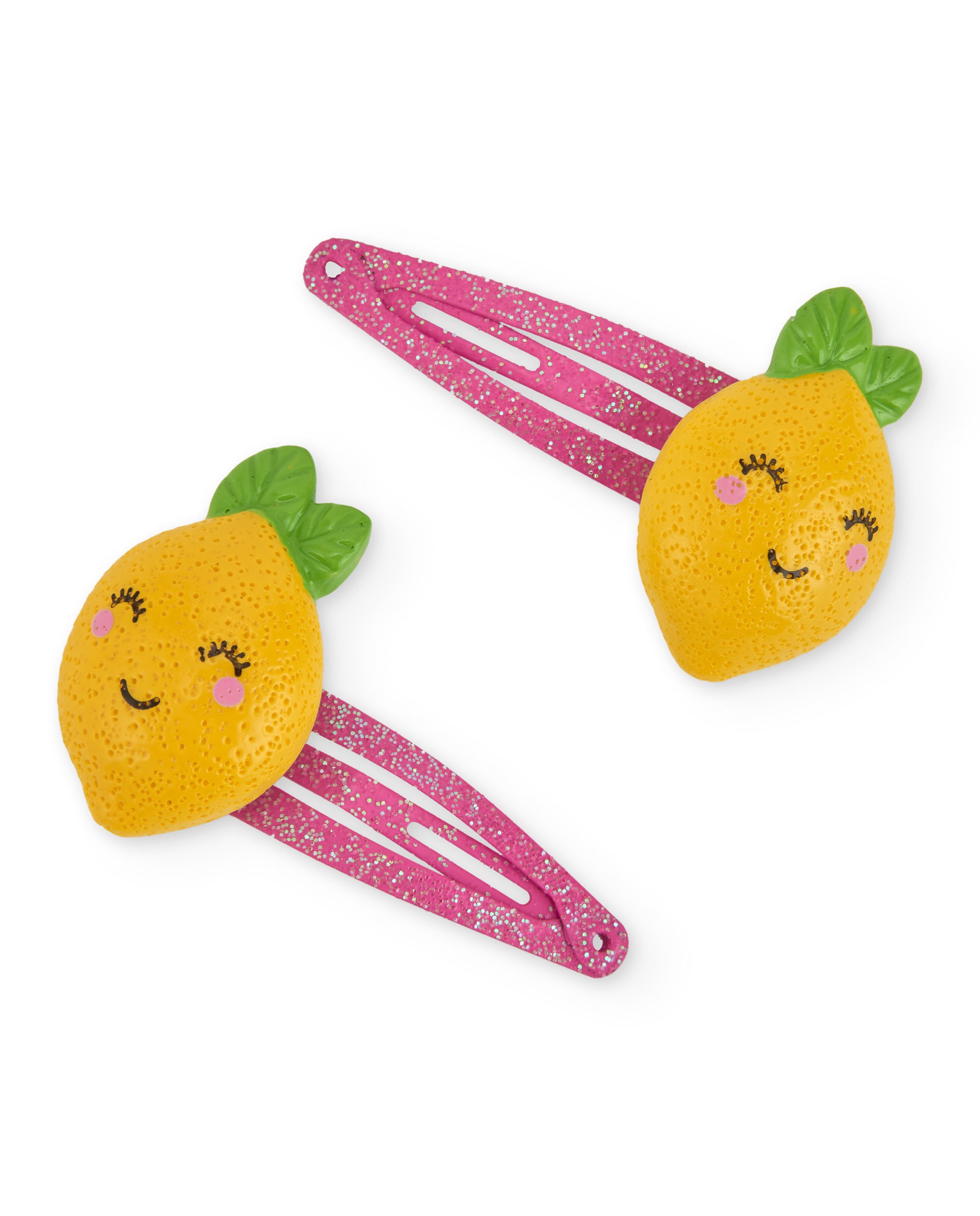 Conjunto de clips de niña con adornos de limón