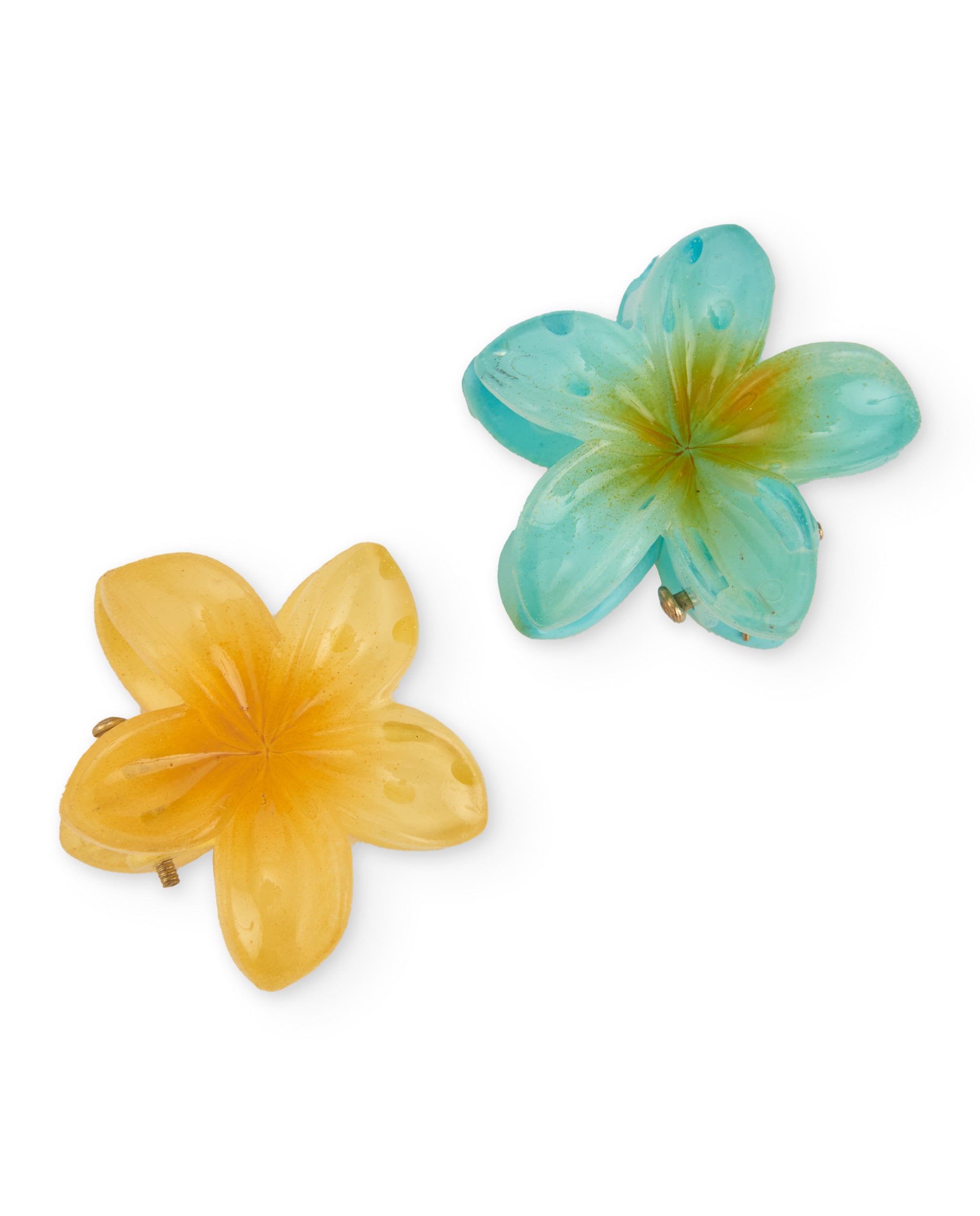 Conjunto de clips de niña de diseño floral con efecto