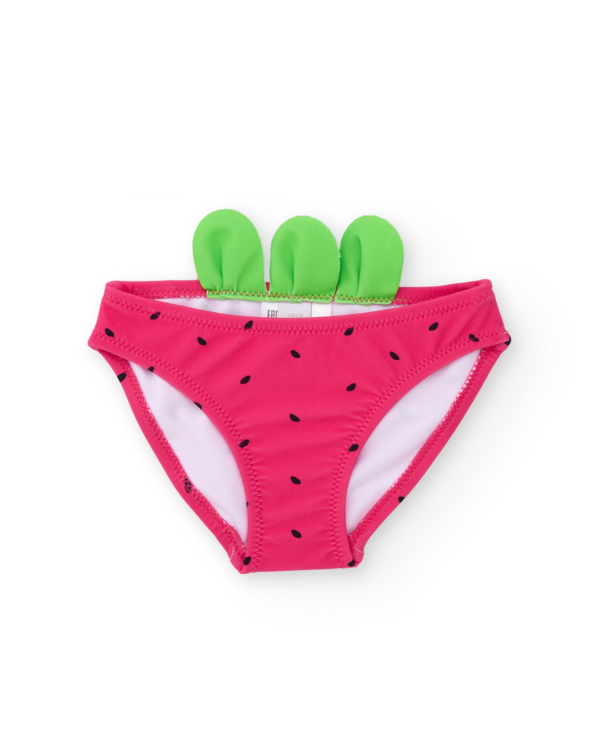 Culetín de niña de punto con detalle de hojitas