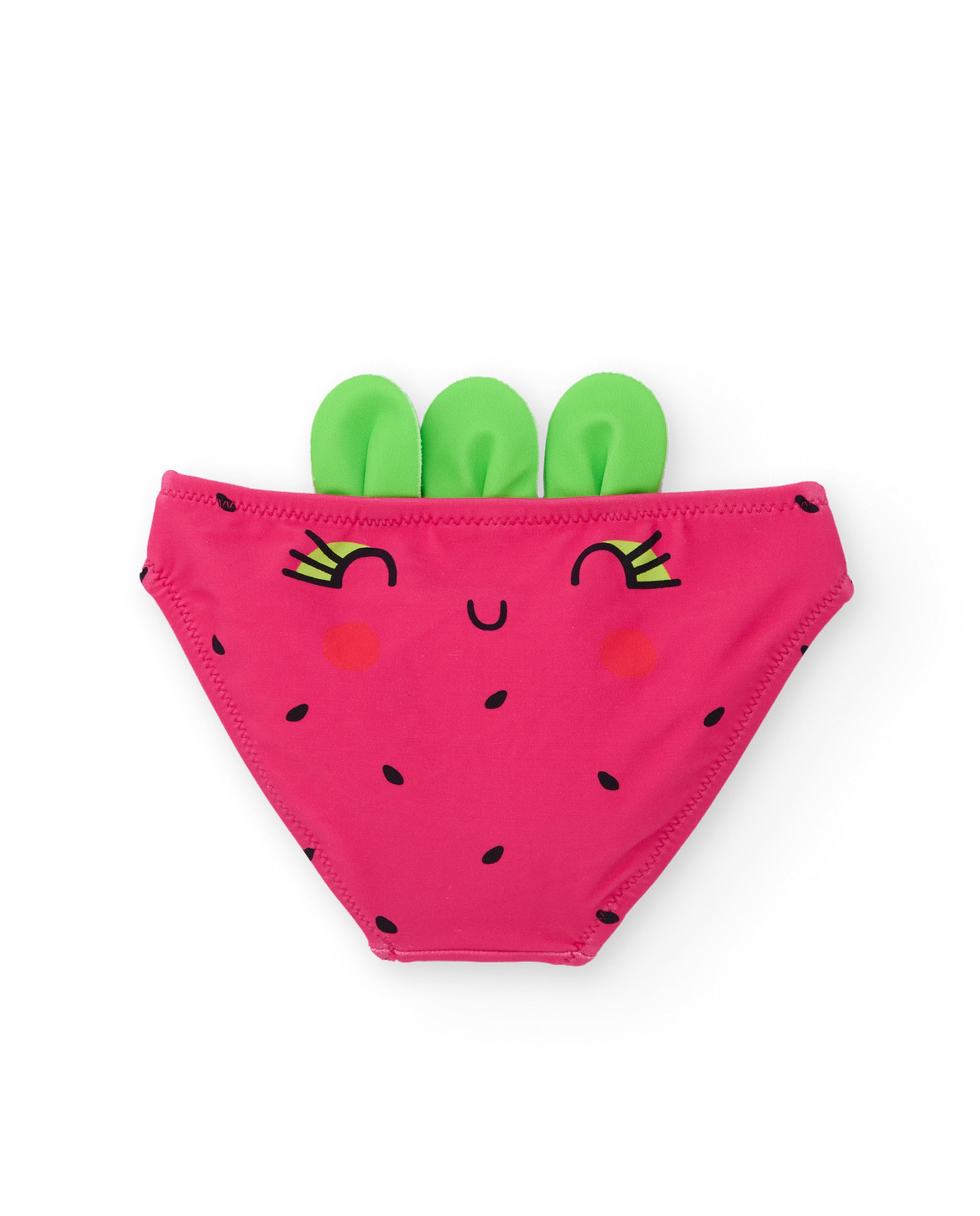 Culetín de niña de punto con detalle de hojitas