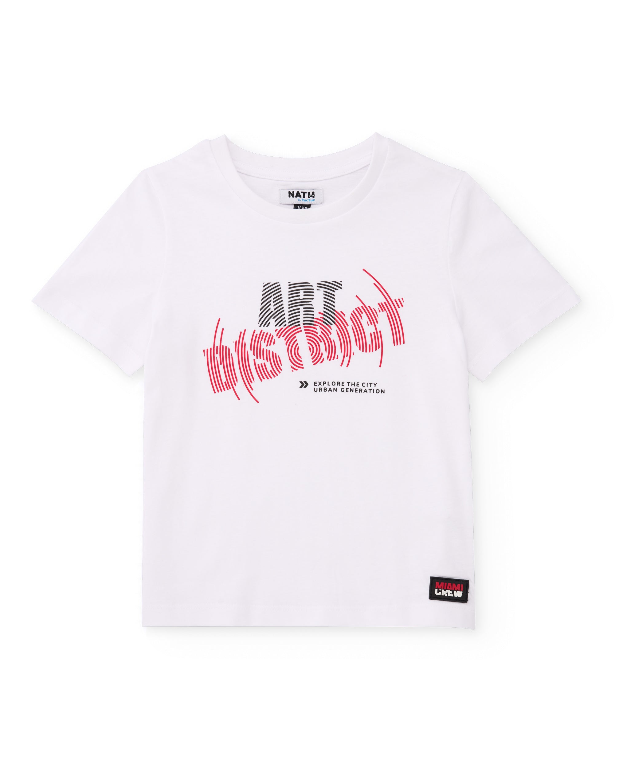 Camiseta de niño de punto con estampado frontal
