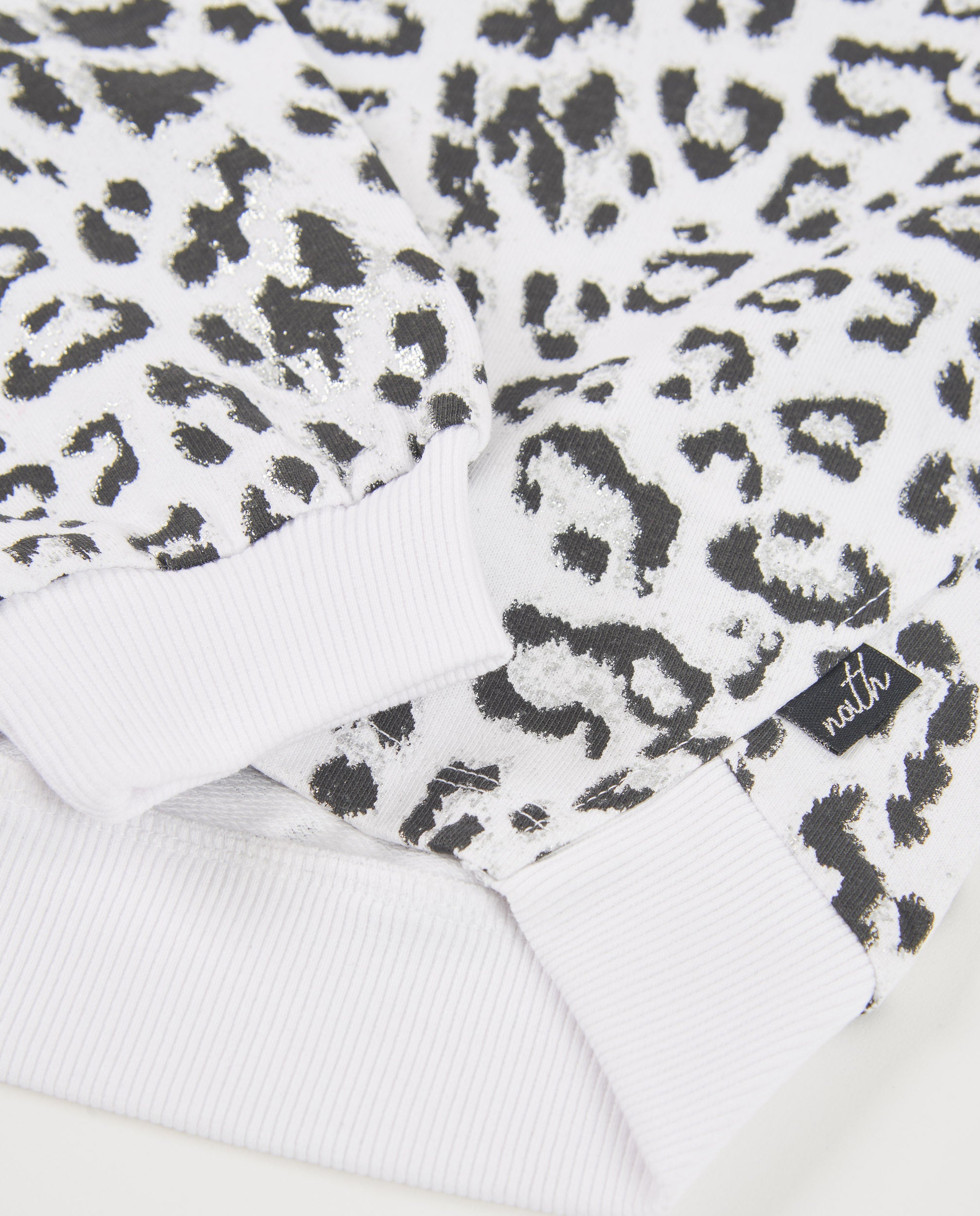 Sudadera de niña de punto con diseño animal print