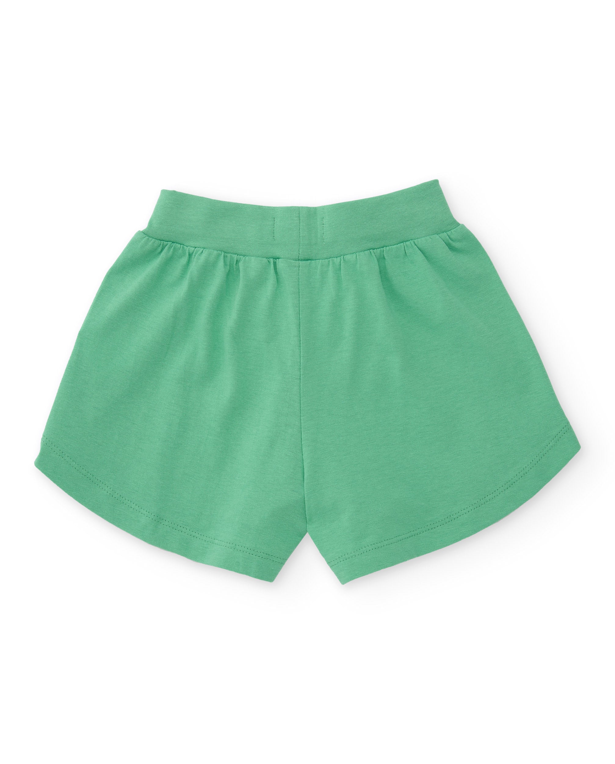 Short de niña de punto con bolsillos laterales