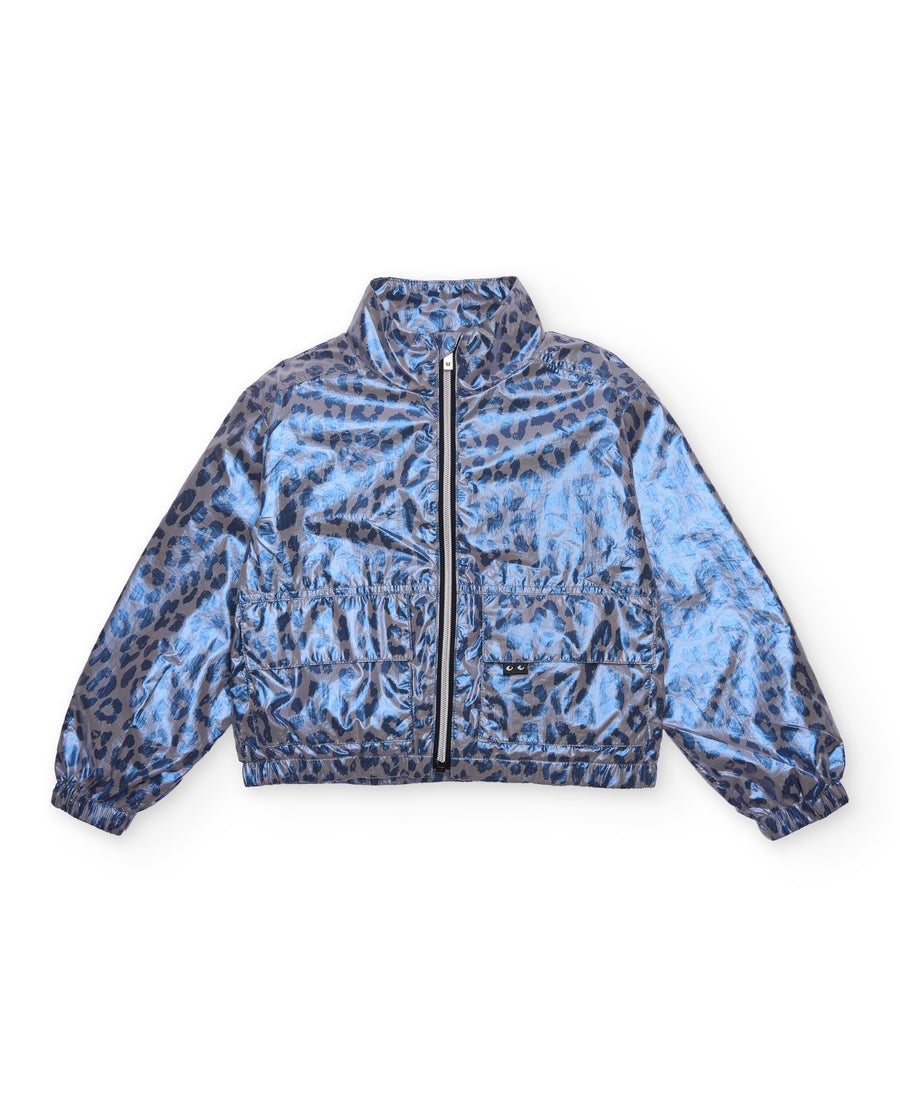 Chaqueta de niña de plana con diseño animal print