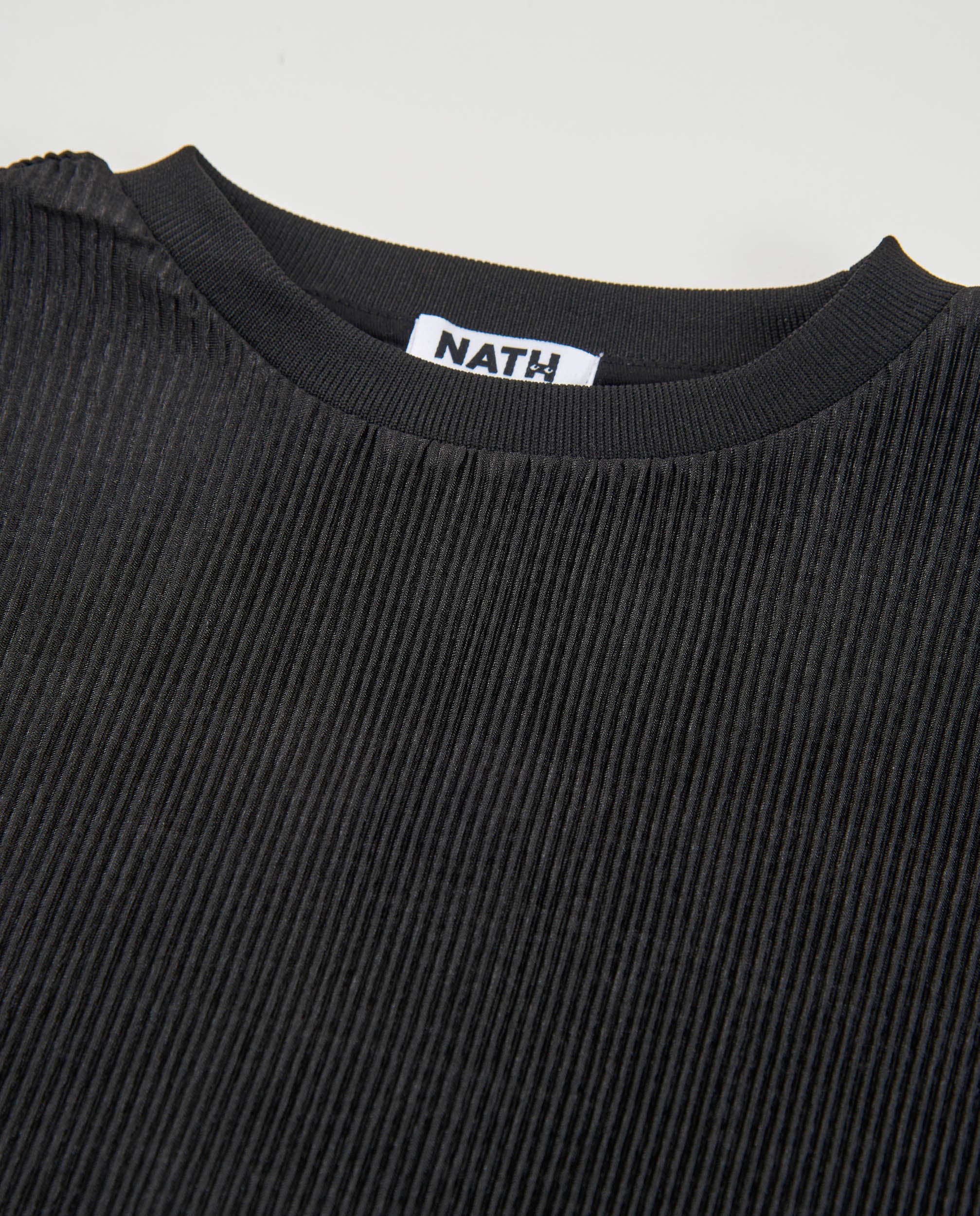 Camiseta de niña de punto con tejido canalé