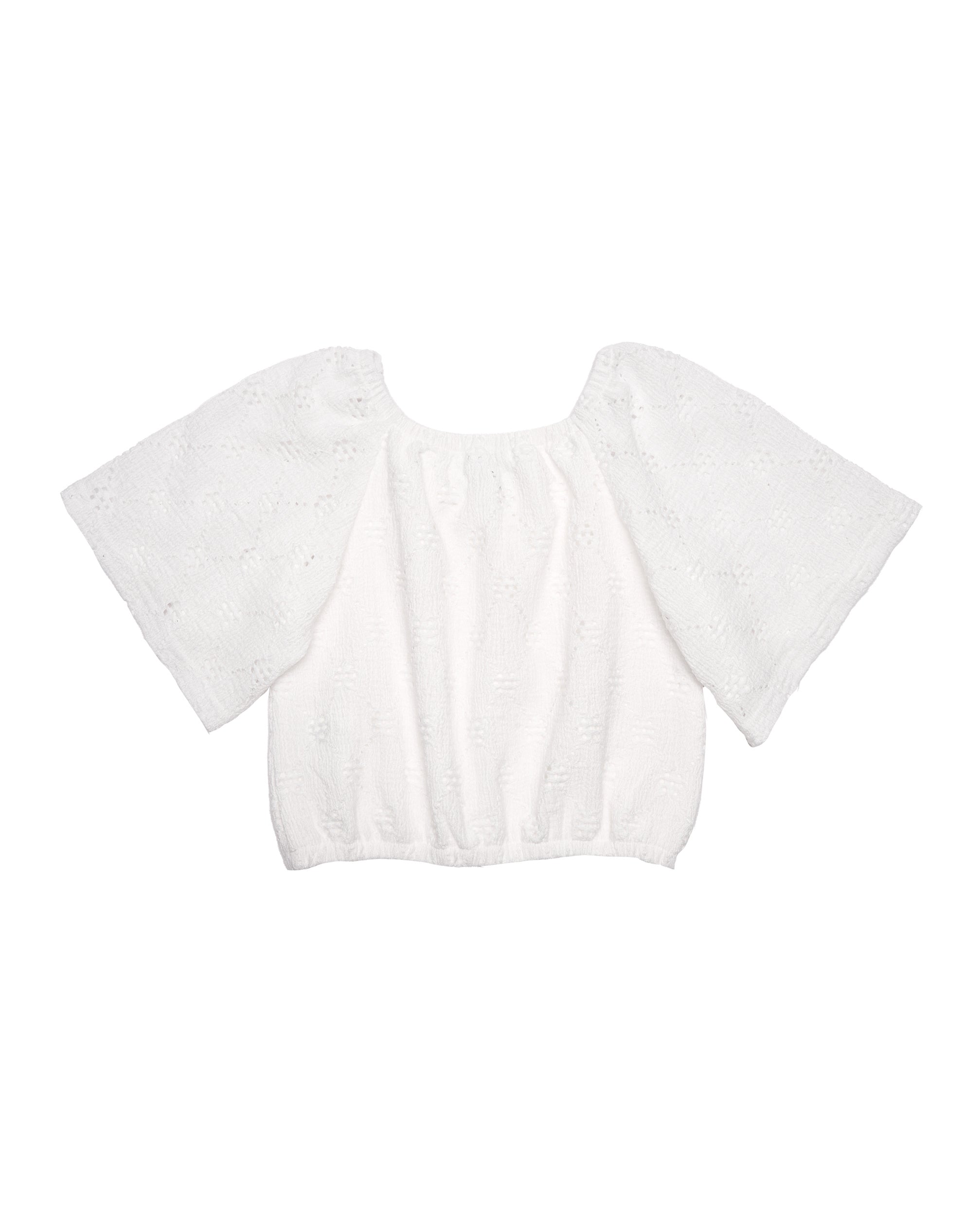 Blusa de niña de punto con mangas amplias