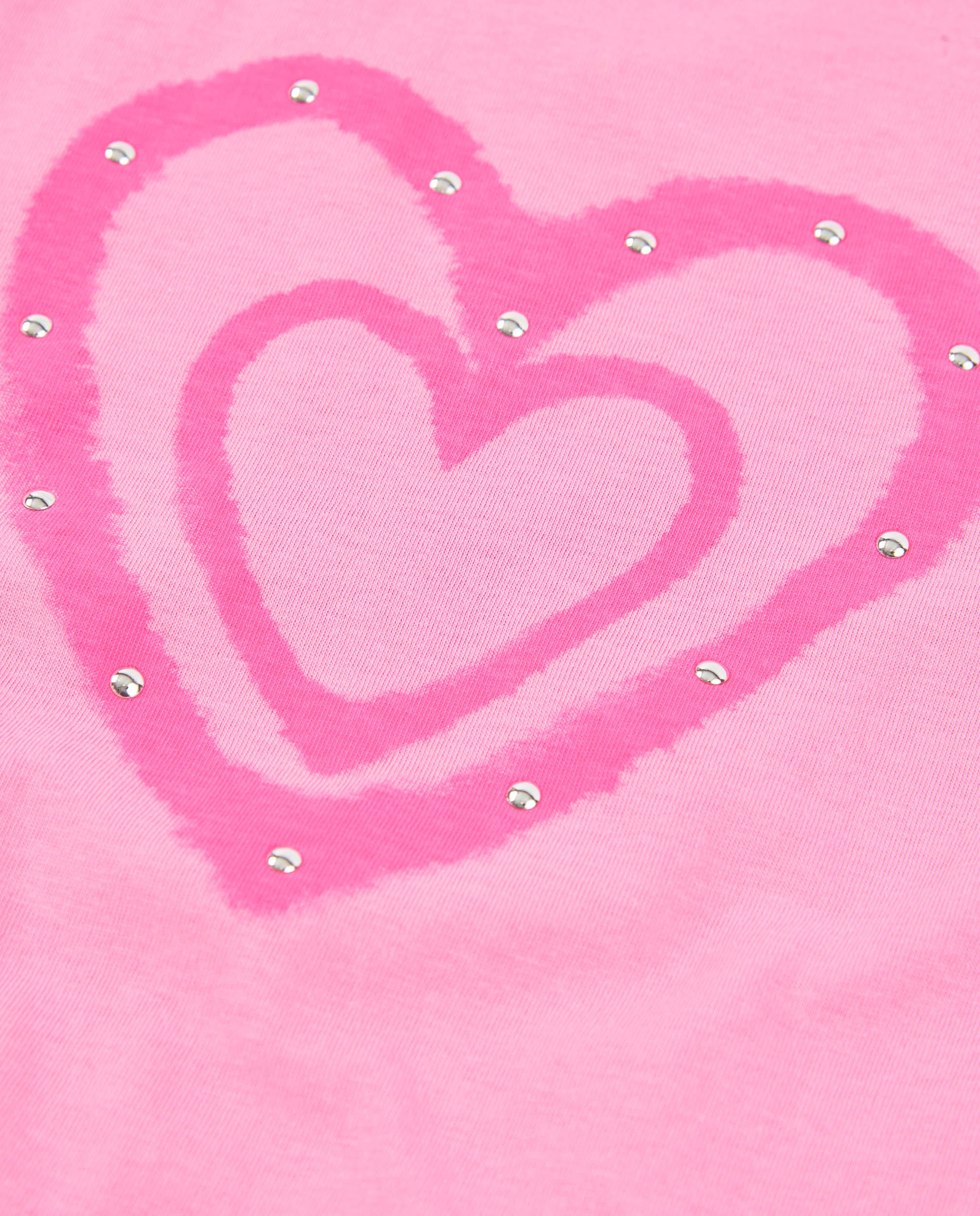 Camiseta de niña de punto con apliques brillantes