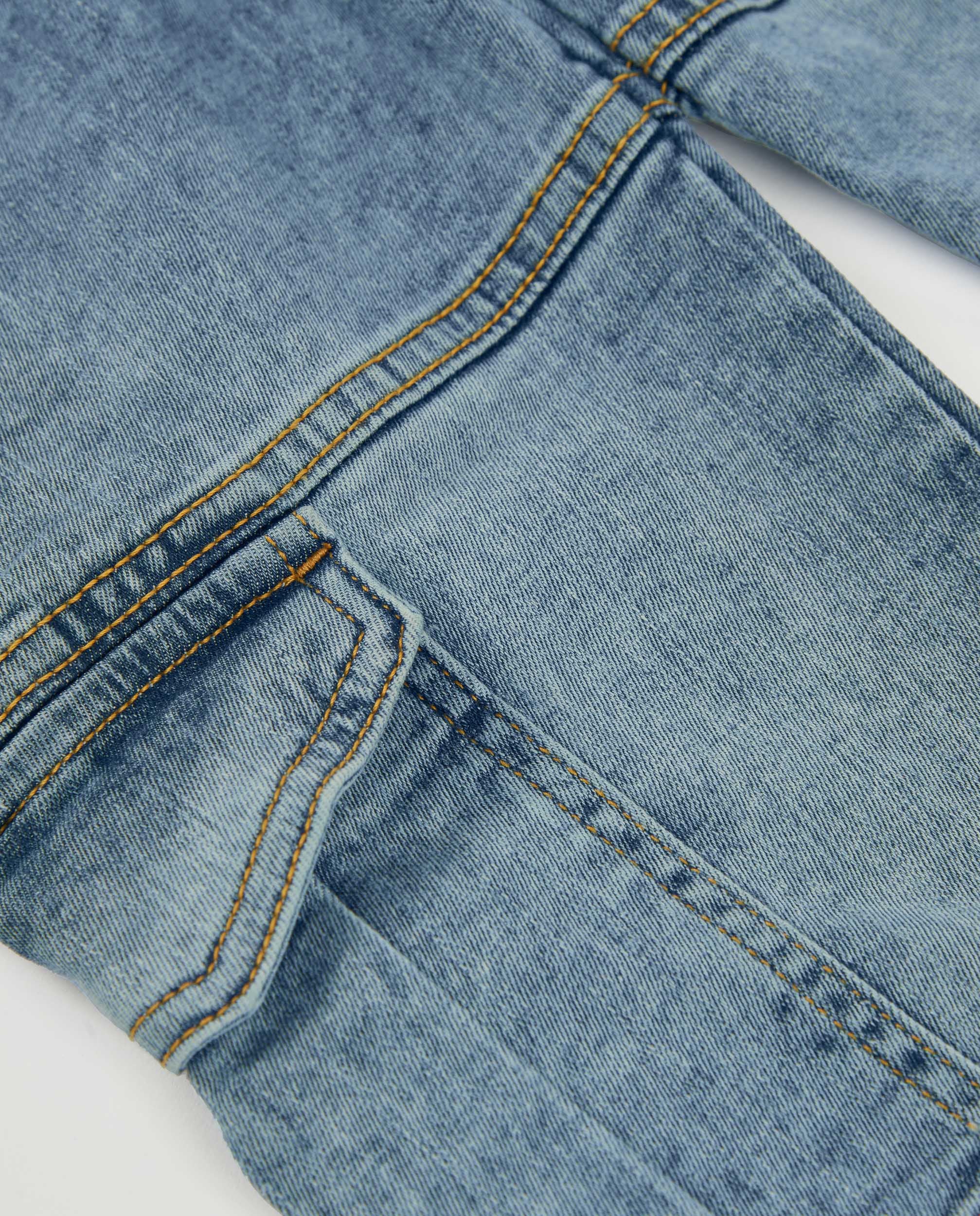 Pantalones de niña de plana y denim diseño cargo
