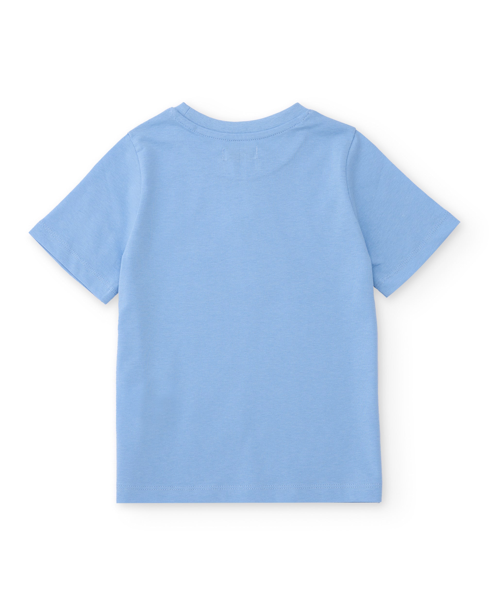 Camiseta de niño de punto y diseño frontal de palmeras