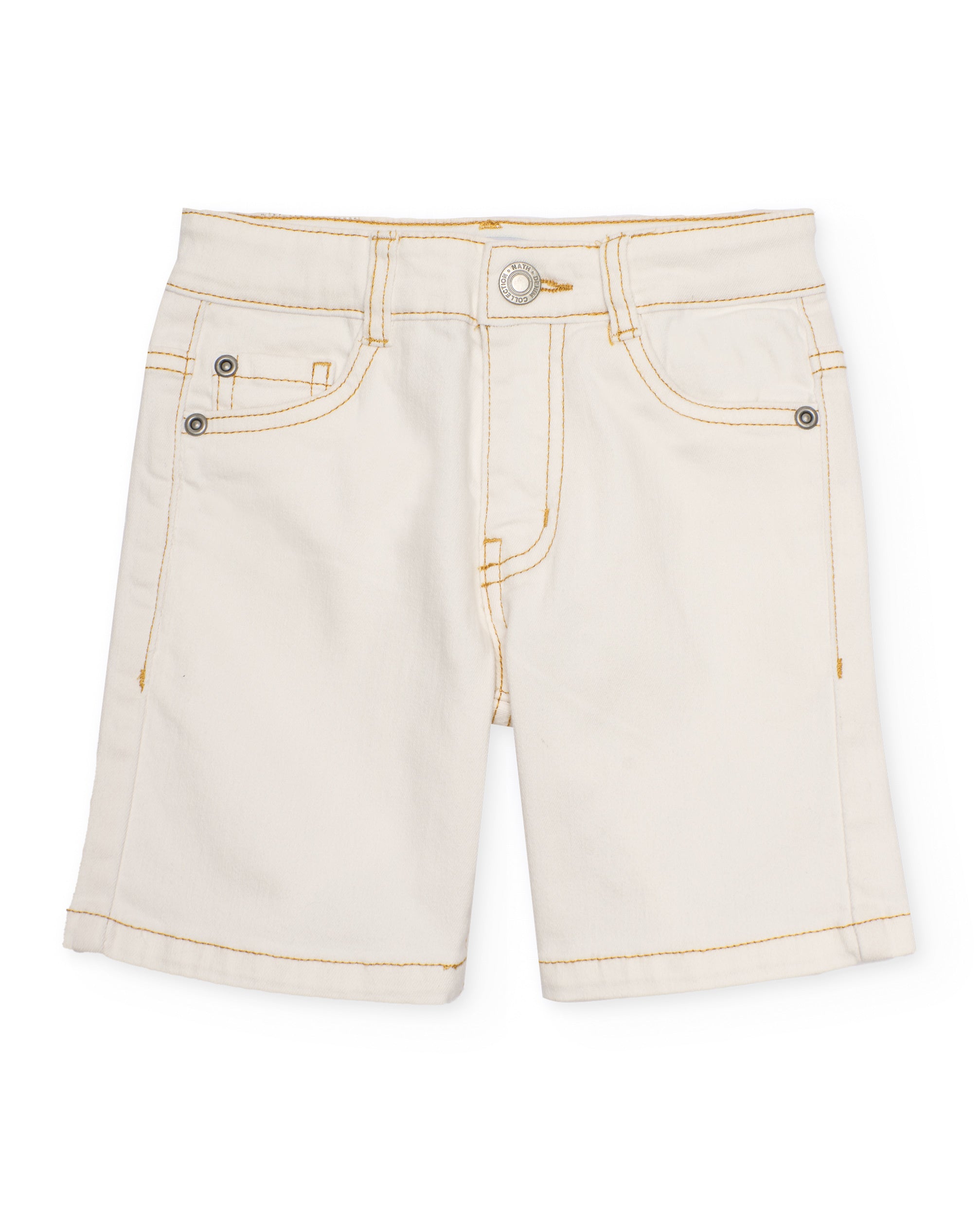 Bermuda de niño de plana con costuras en contraste