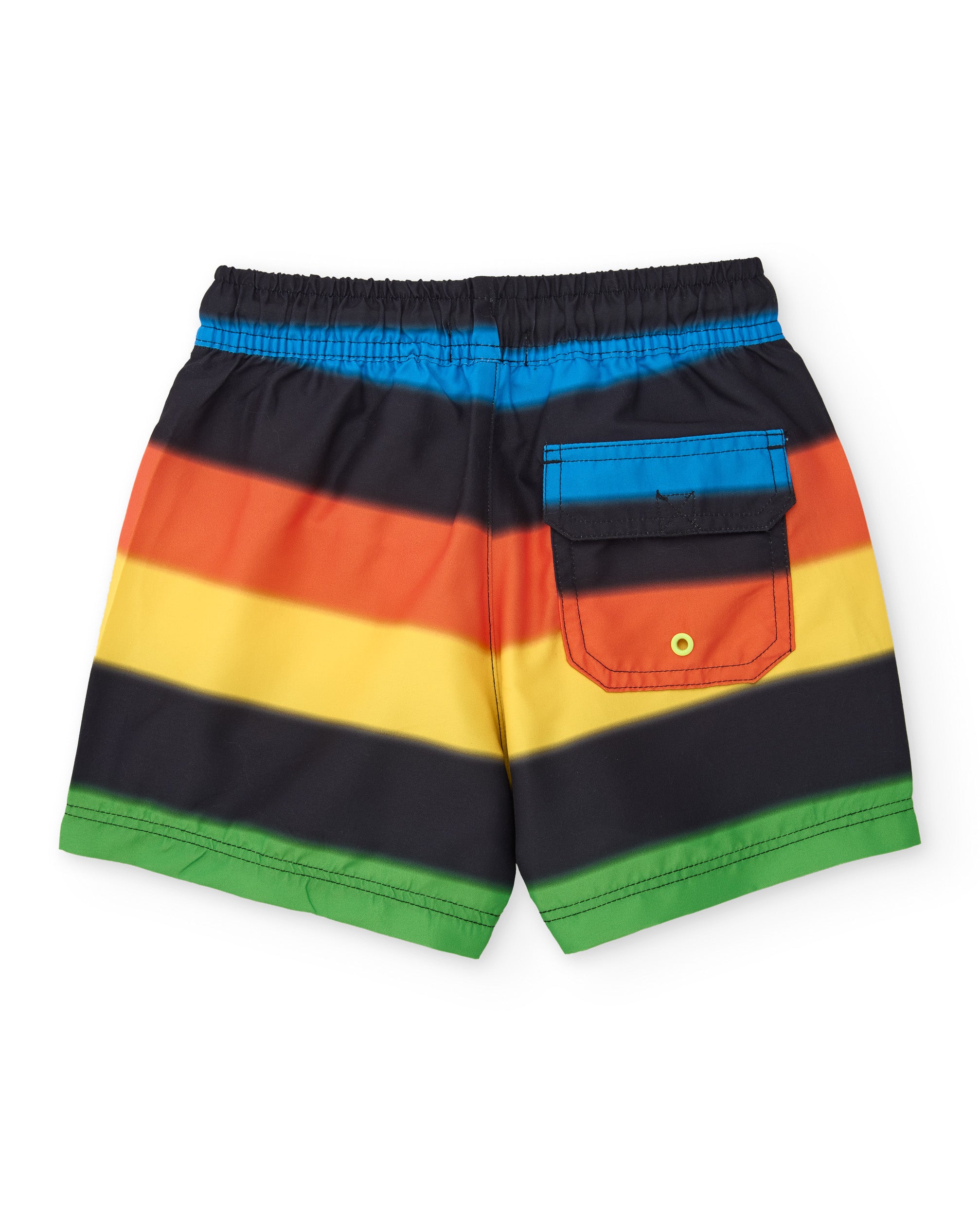 Bañador de niño de plana con franjas multicolor